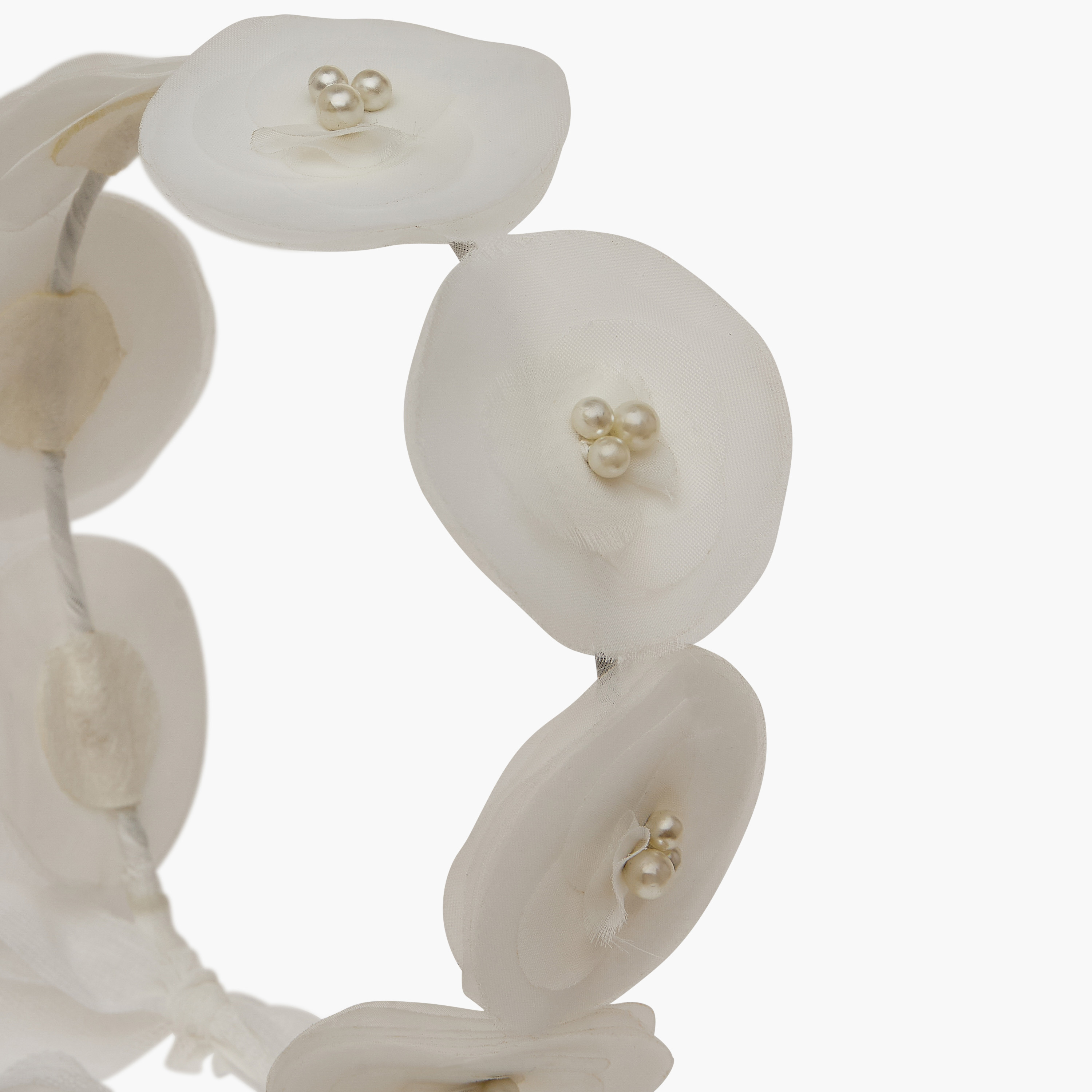 Charmz Pearl Embellished Hairband with Tie Detail-girls-accessories-hairaccessories-image-3