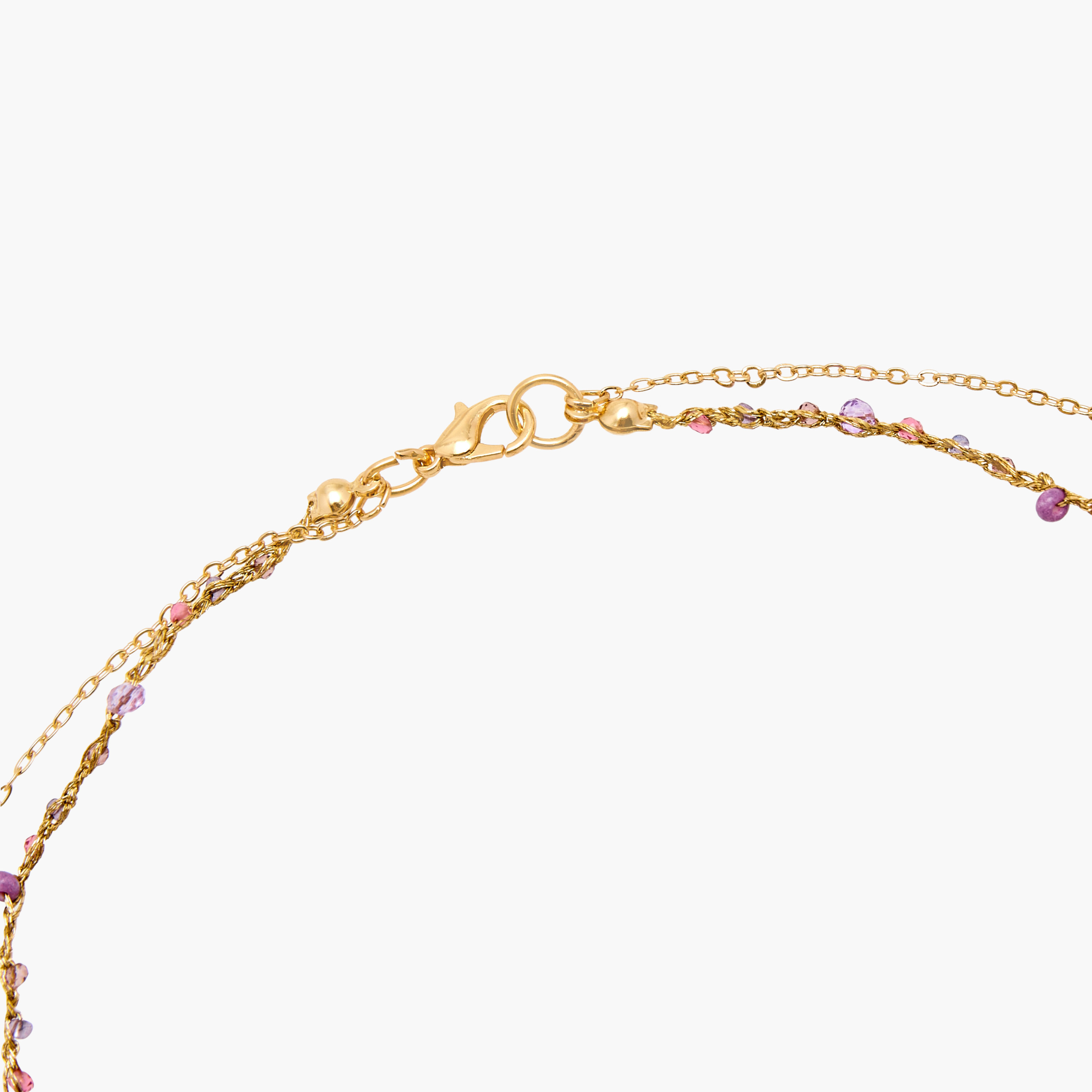 Charmz Beaded Butterfly Pendant Necklace and Earrings Set-girls-accessories-jewellery-image-4
