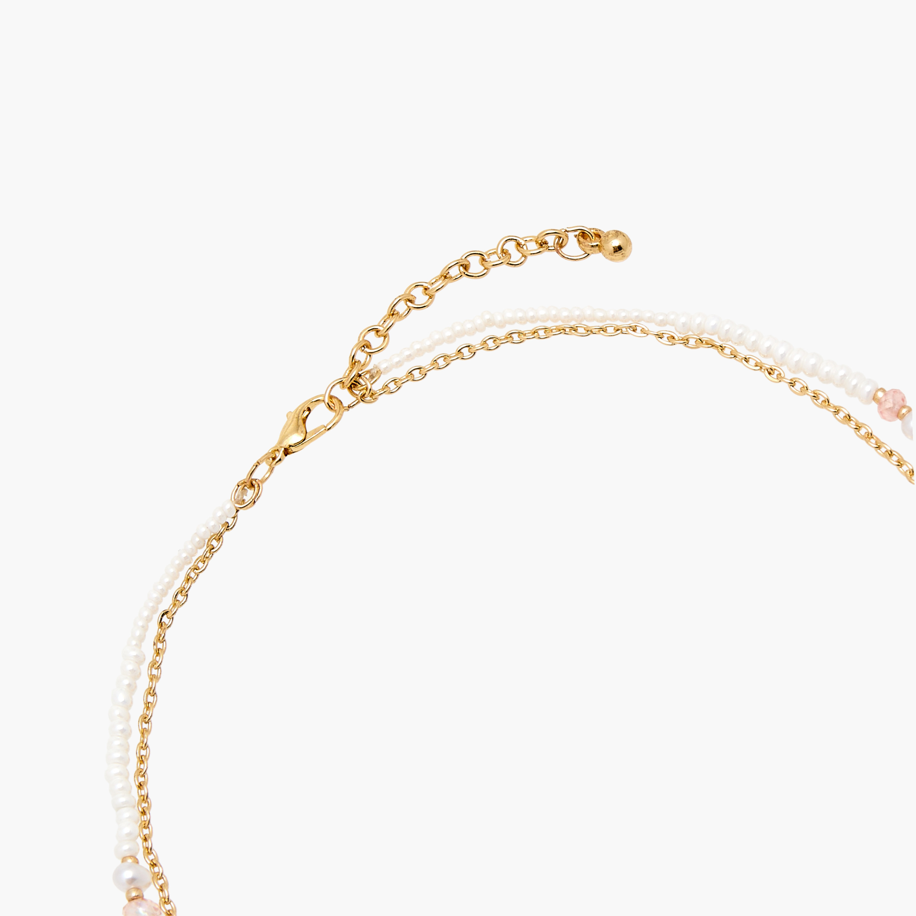 Charmz Beaded Layered Necklace with Lobster Clasp Closure-girls-accessories-jewellery-image-4