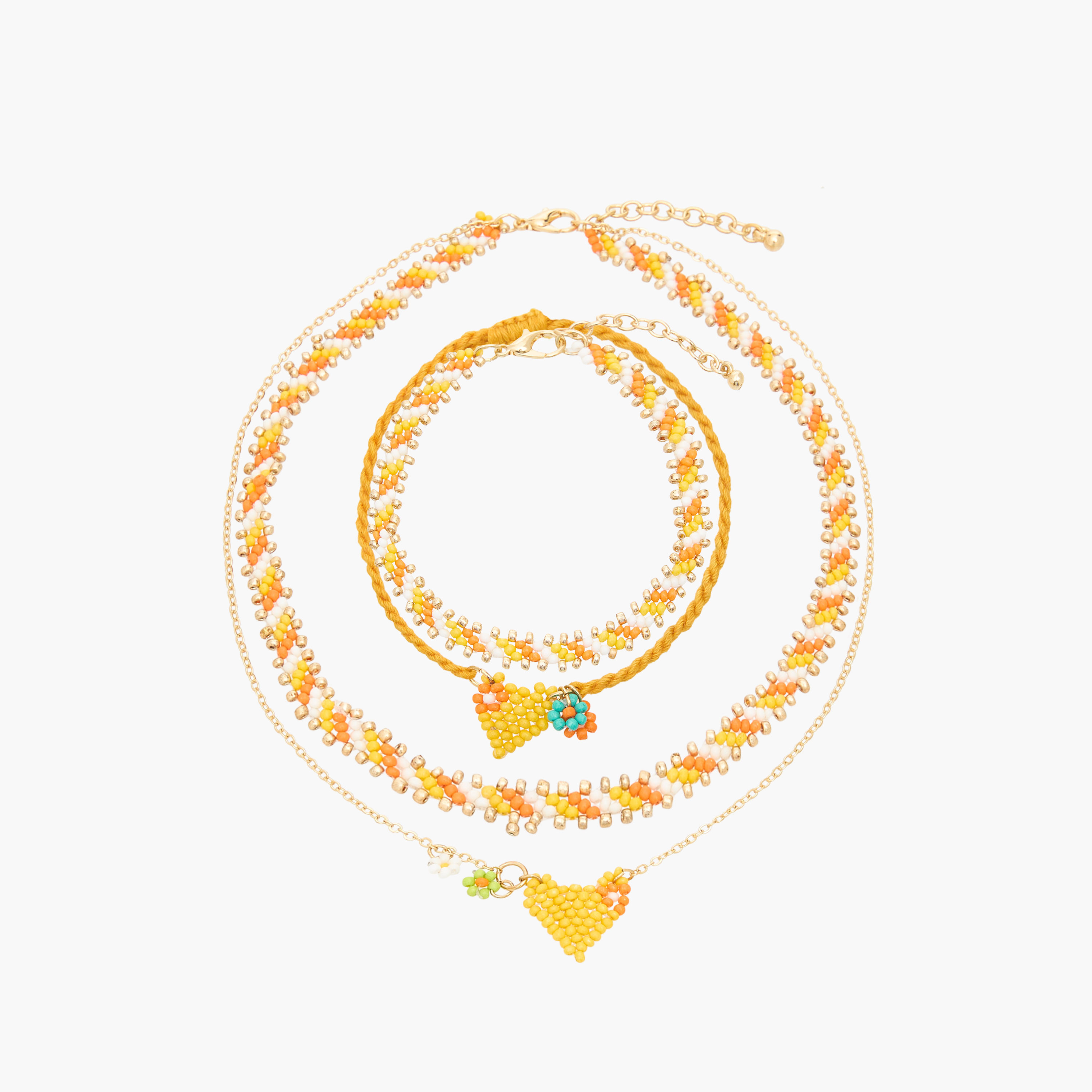 Charmz Beaded Necklace and Bracelet Set-girls-accessories-jewellery-image-1