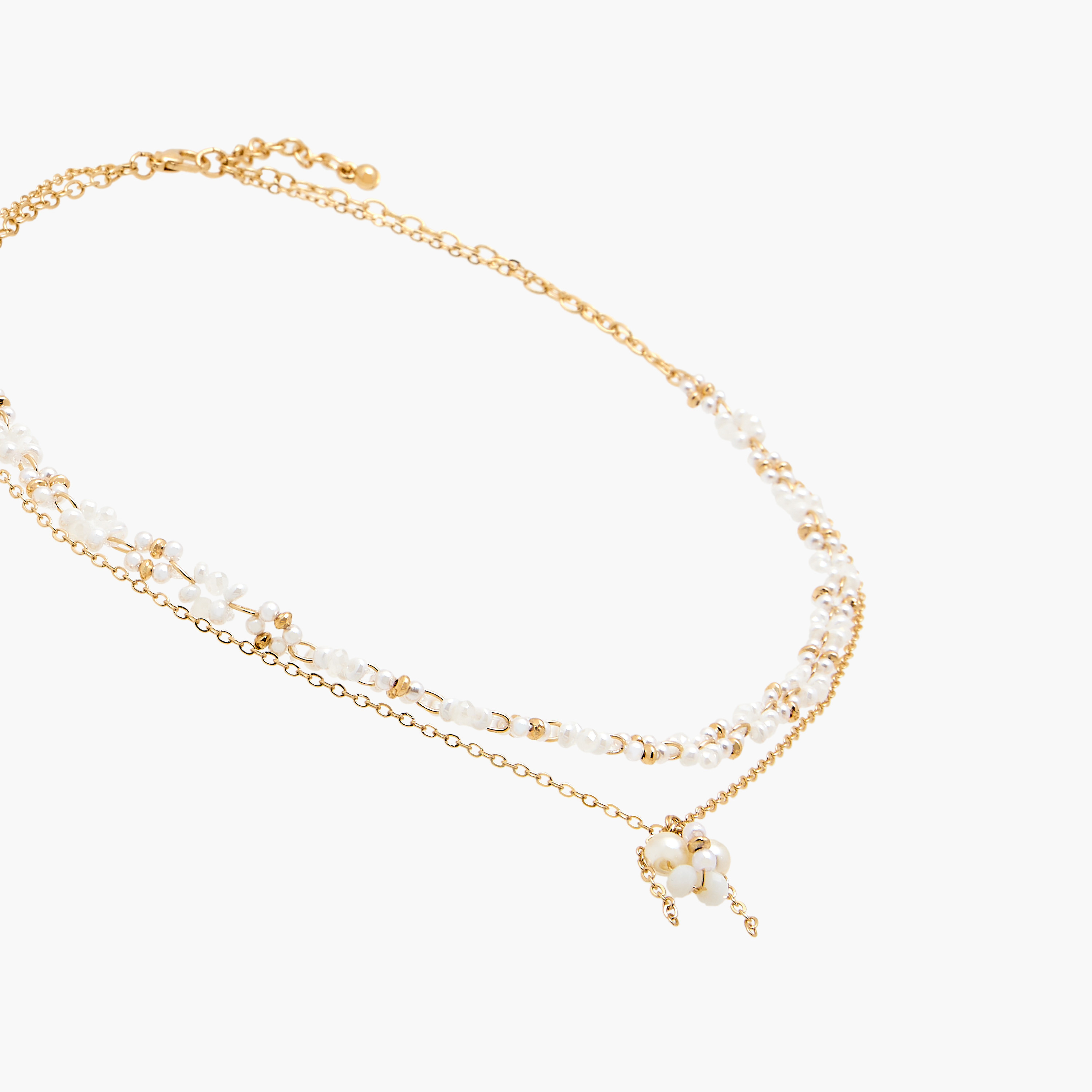 Charmz Beaded Layered Necklace with Lobster Clasp Closure-girls-accessories-jewellery-image-2