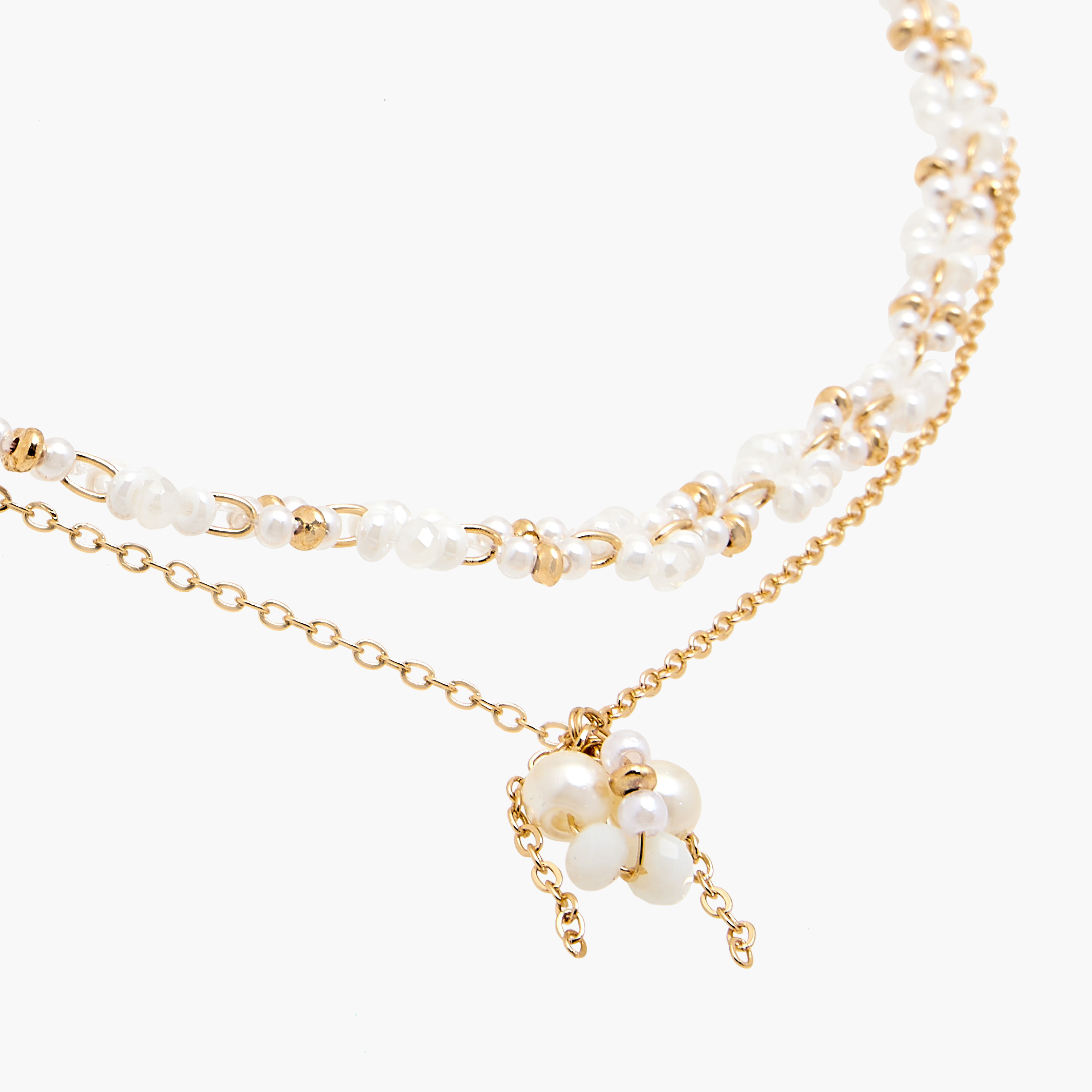 Charmz Beaded Layered Necklace with Lobster Clasp Closure-girls-accessories-jewellery-image-3