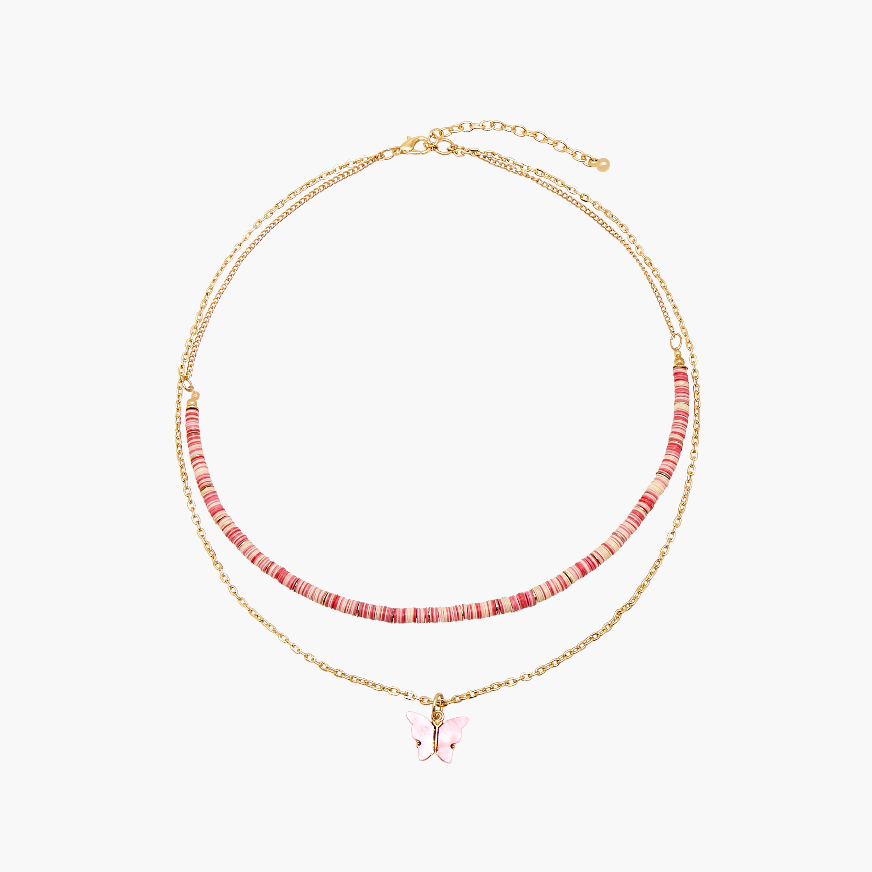عقد متعدد الطبقات مزين بالخرز بمشبك إغلاق من تشارمز-girls-accessories-jewellery-image-1