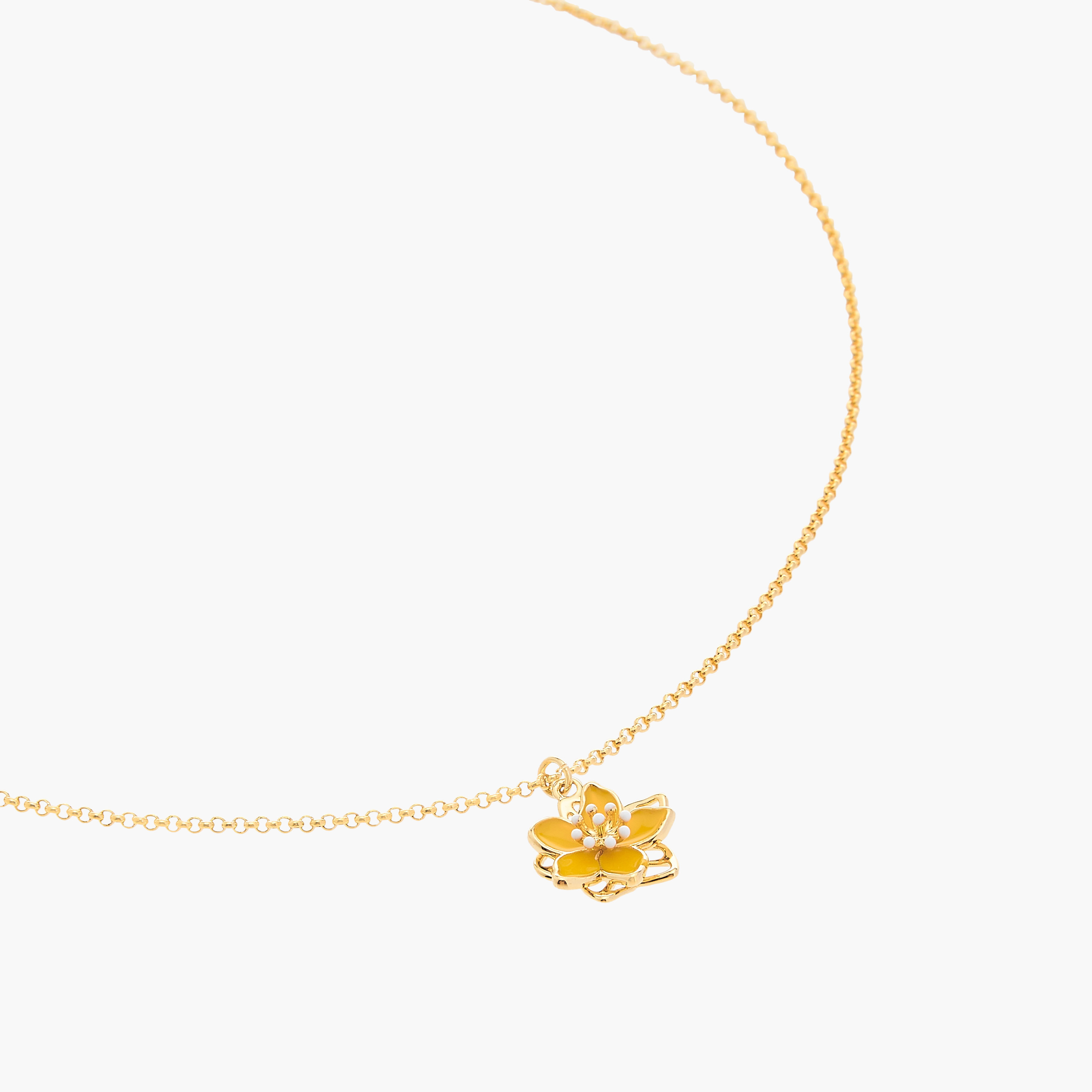 Charmz Floral Pendant Necklace with Lobster Clasp Closure-girls-accessories-jewellery-image-2