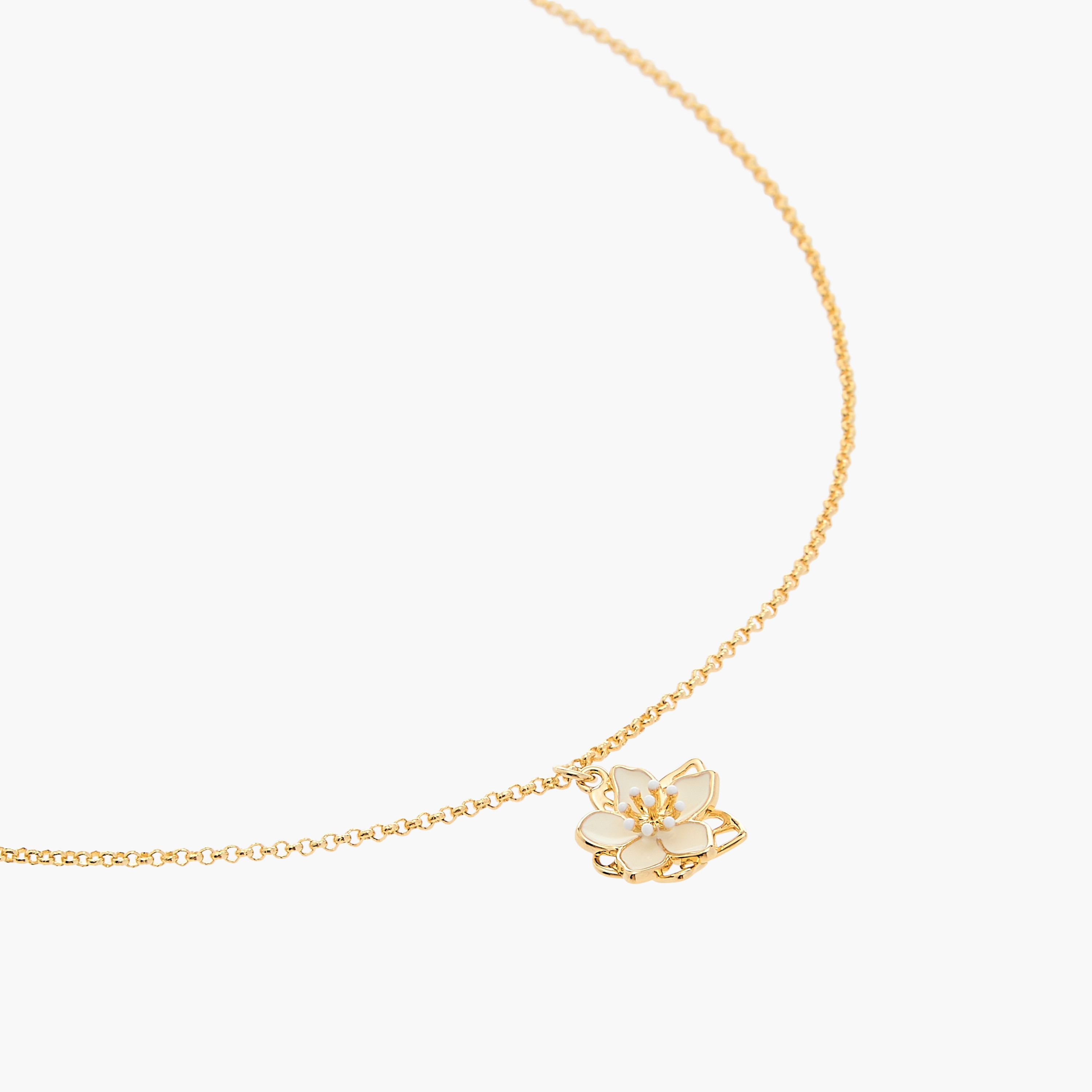Charmz Floral Pendant Necklace with Lobster Clasp Closure-girls-accessories-jewellery-image-2