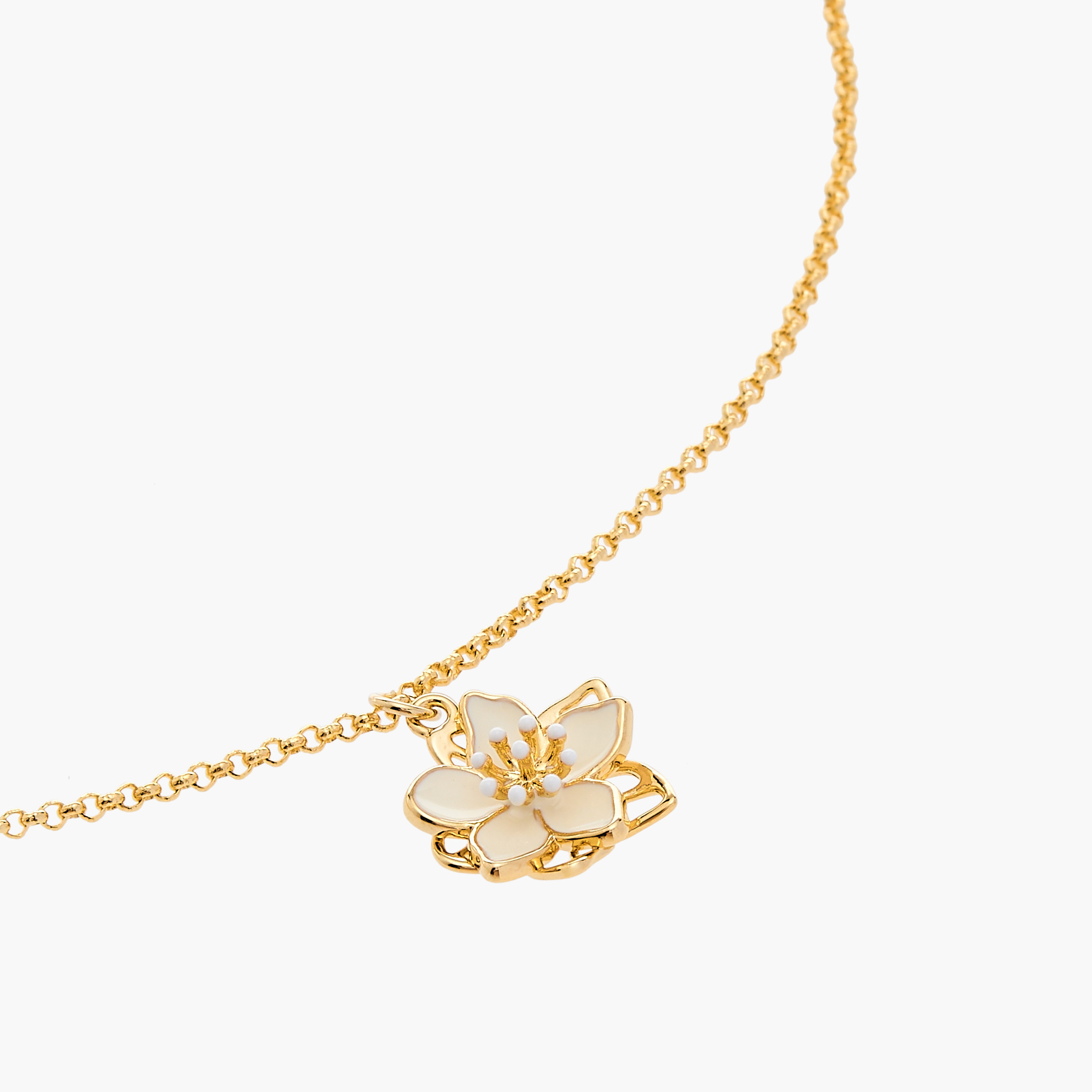 Charmz Floral Pendant Necklace with Lobster Clasp Closure-girls-accessories-jewellery-image-4