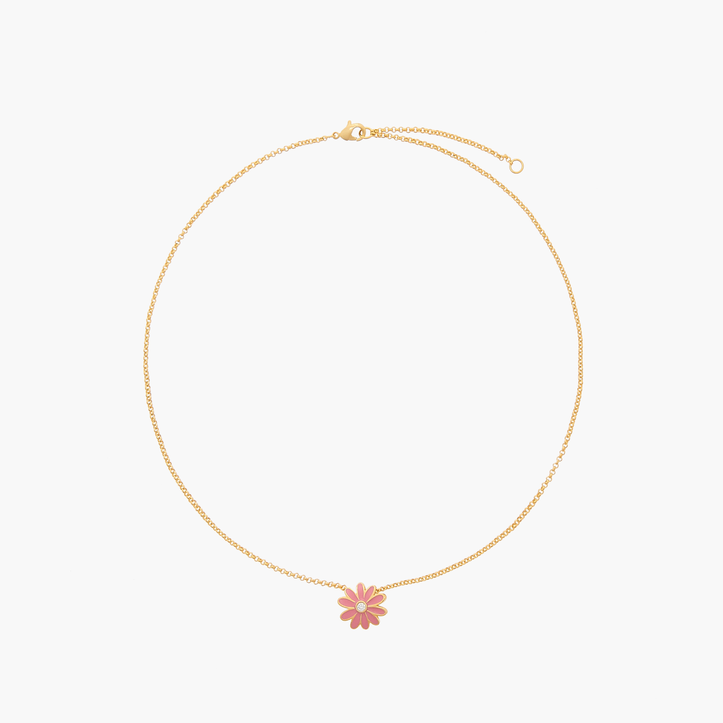 Charmz Floral Pendant Necklace with Lobster Clasp Closure-girls-accessories-jewellery-image-1