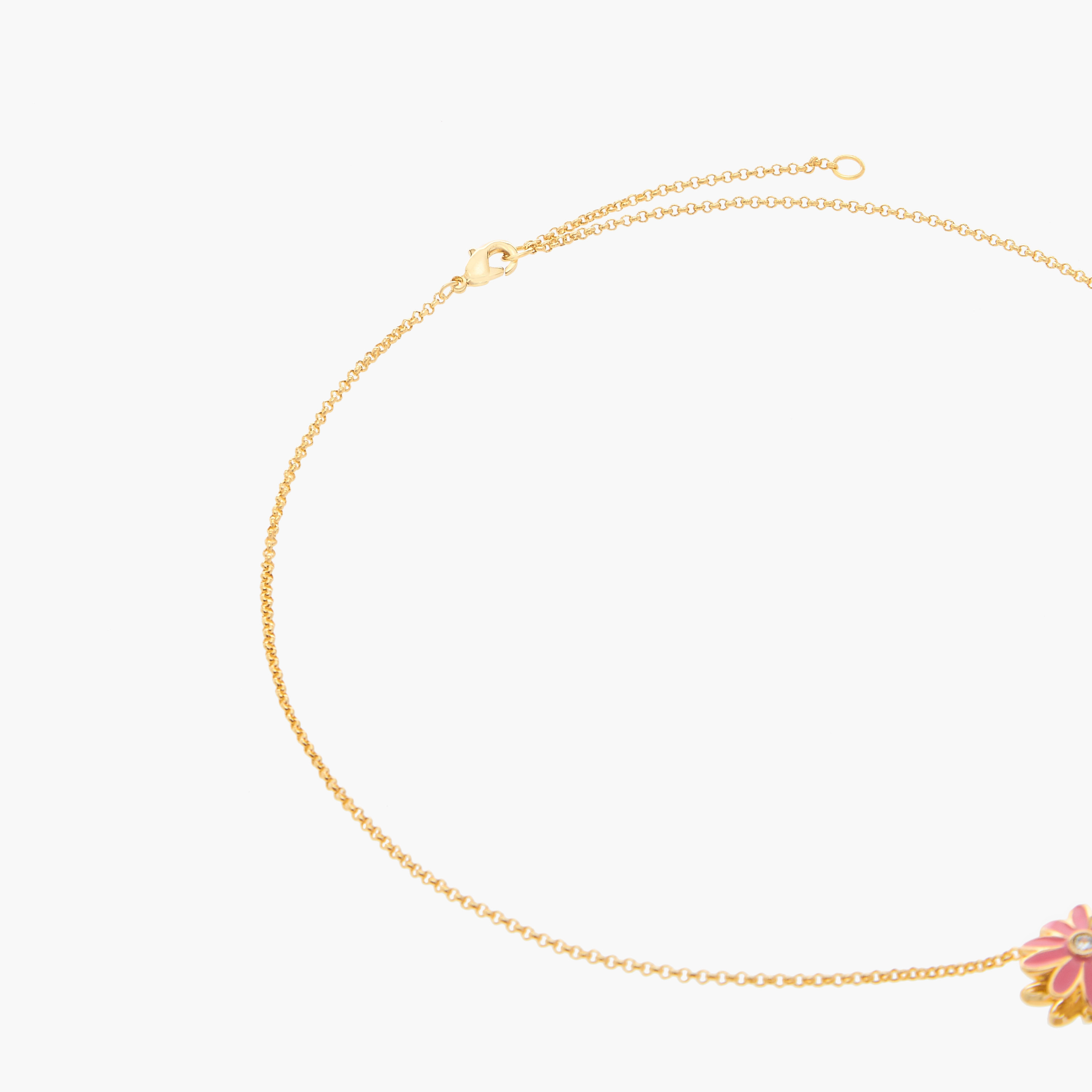 Charmz Floral Pendant Necklace with Lobster Clasp Closure-girls-accessories-jewellery-image-3