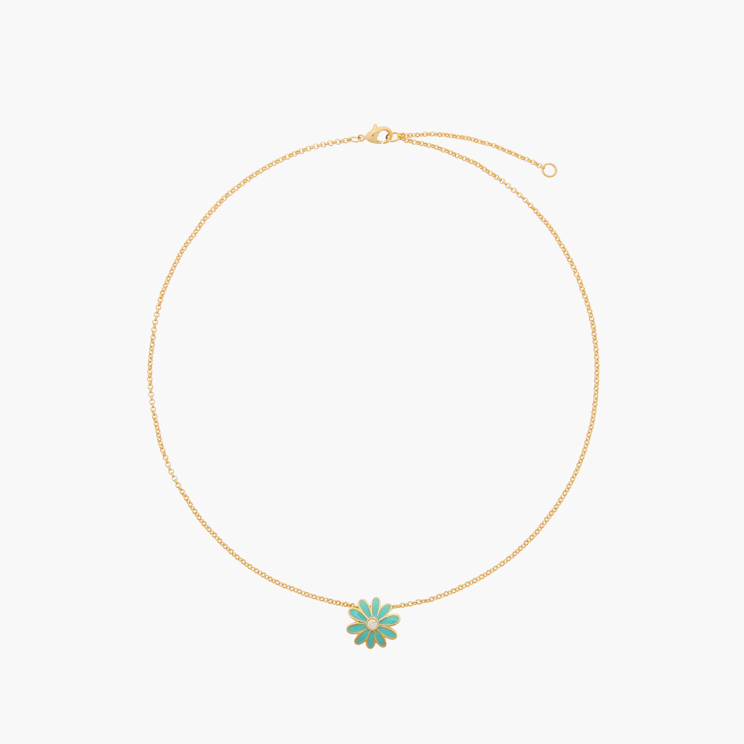 Charmz Floral Pendant Necklace with Lobster Clasp Closure-girls-accessories-jewellery-image-1