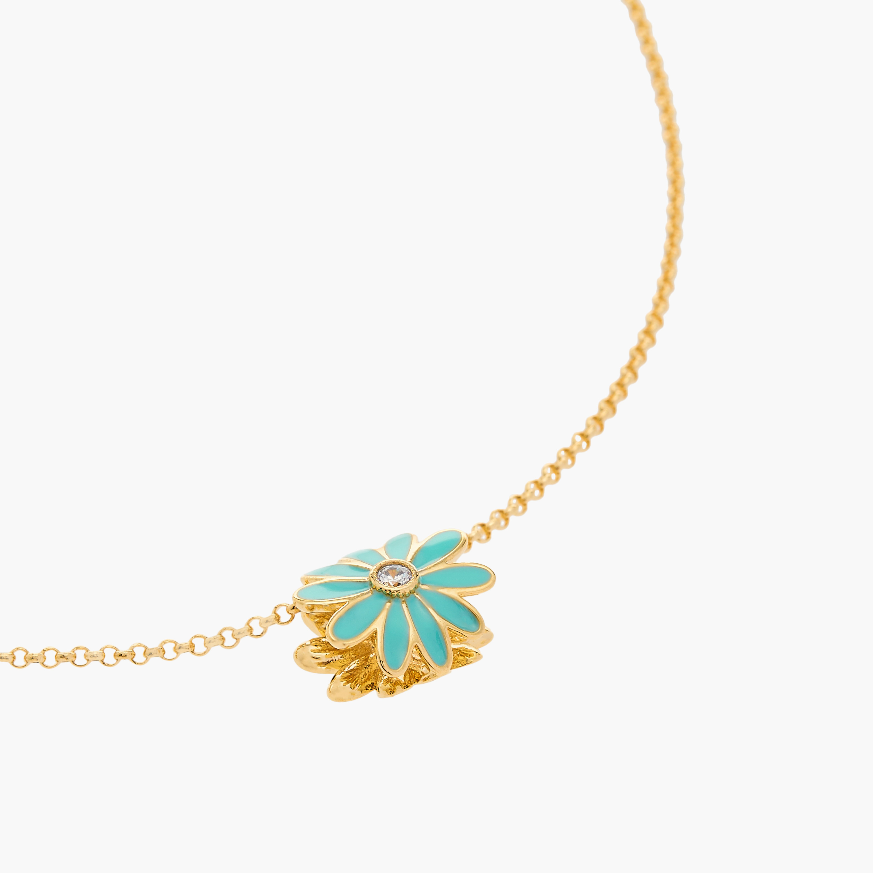 Charmz Floral Pendant Necklace with Lobster Clasp Closure-girls-accessories-jewellery-image-3