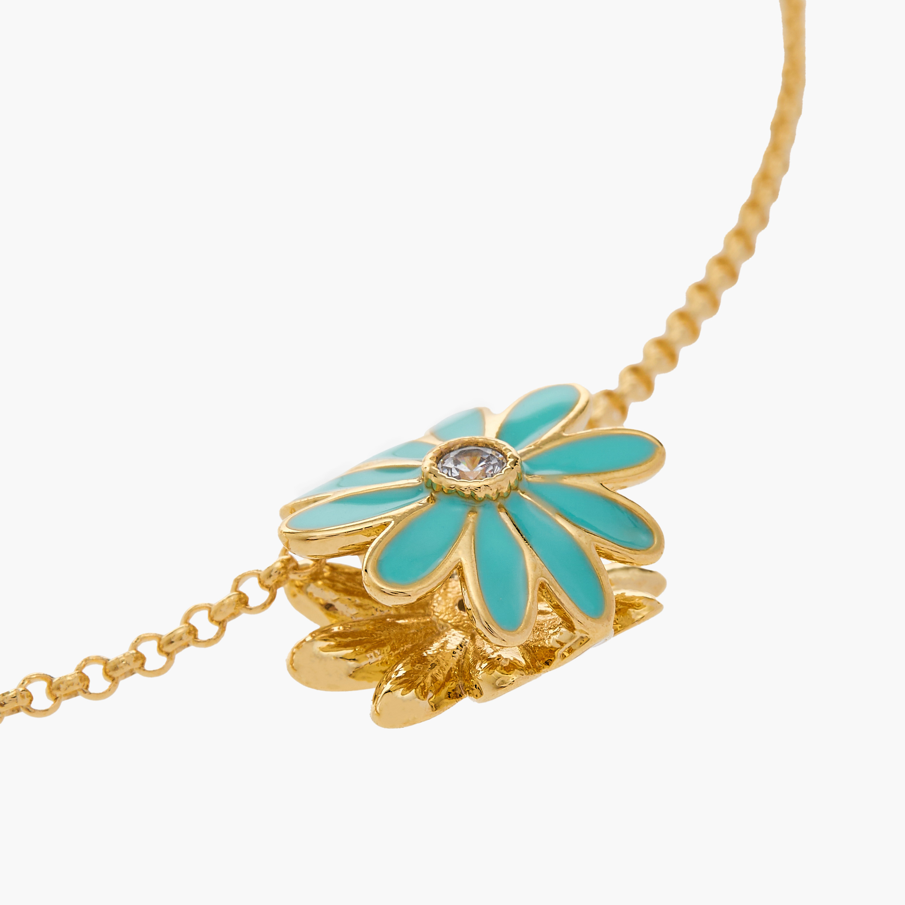 Charmz Floral Pendant Necklace with Lobster Clasp Closure-girls-accessories-jewellery-image-4