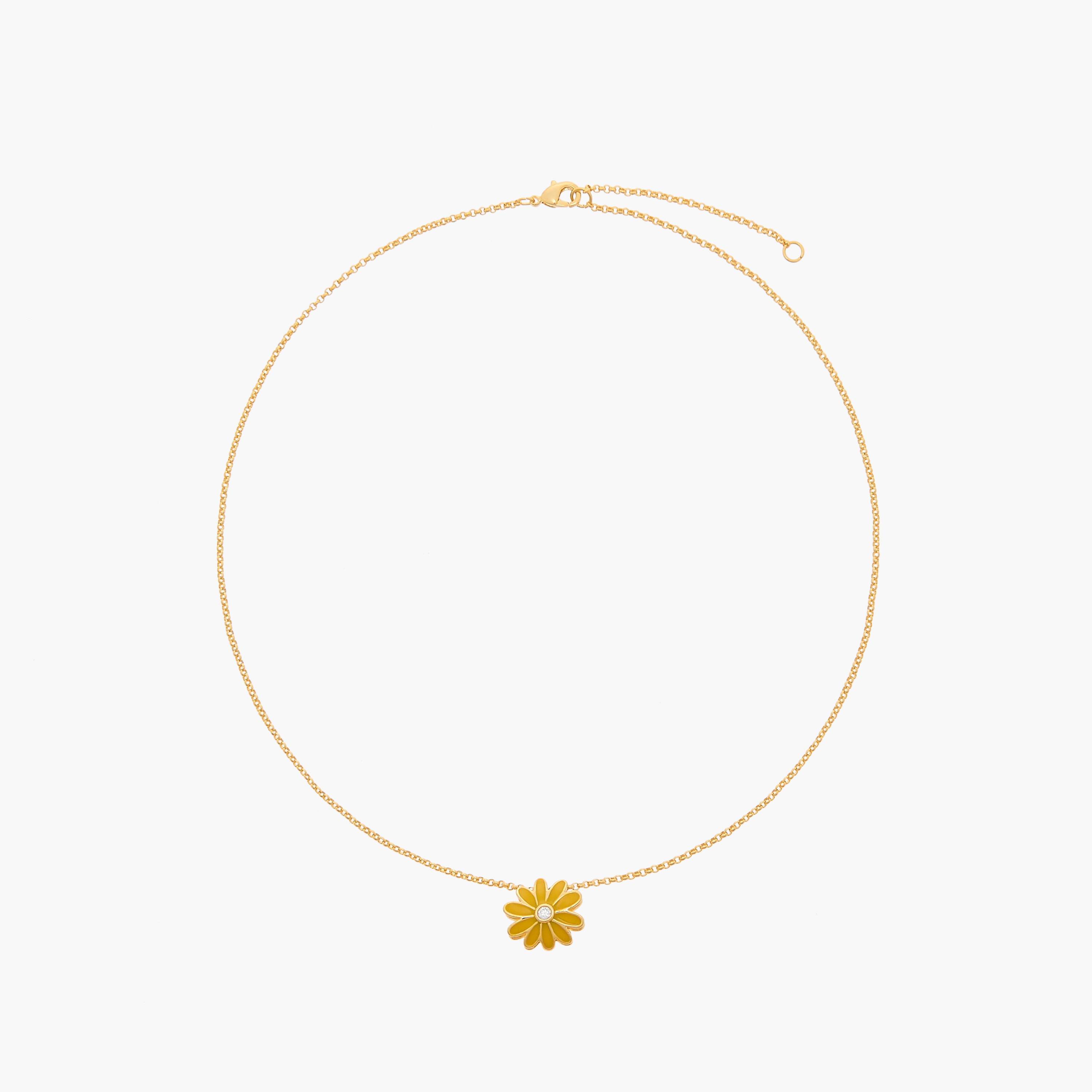 Charmz Floral Pendant Necklace with Lobster Clasp Closure-girls-accessories-jewellery-image-1