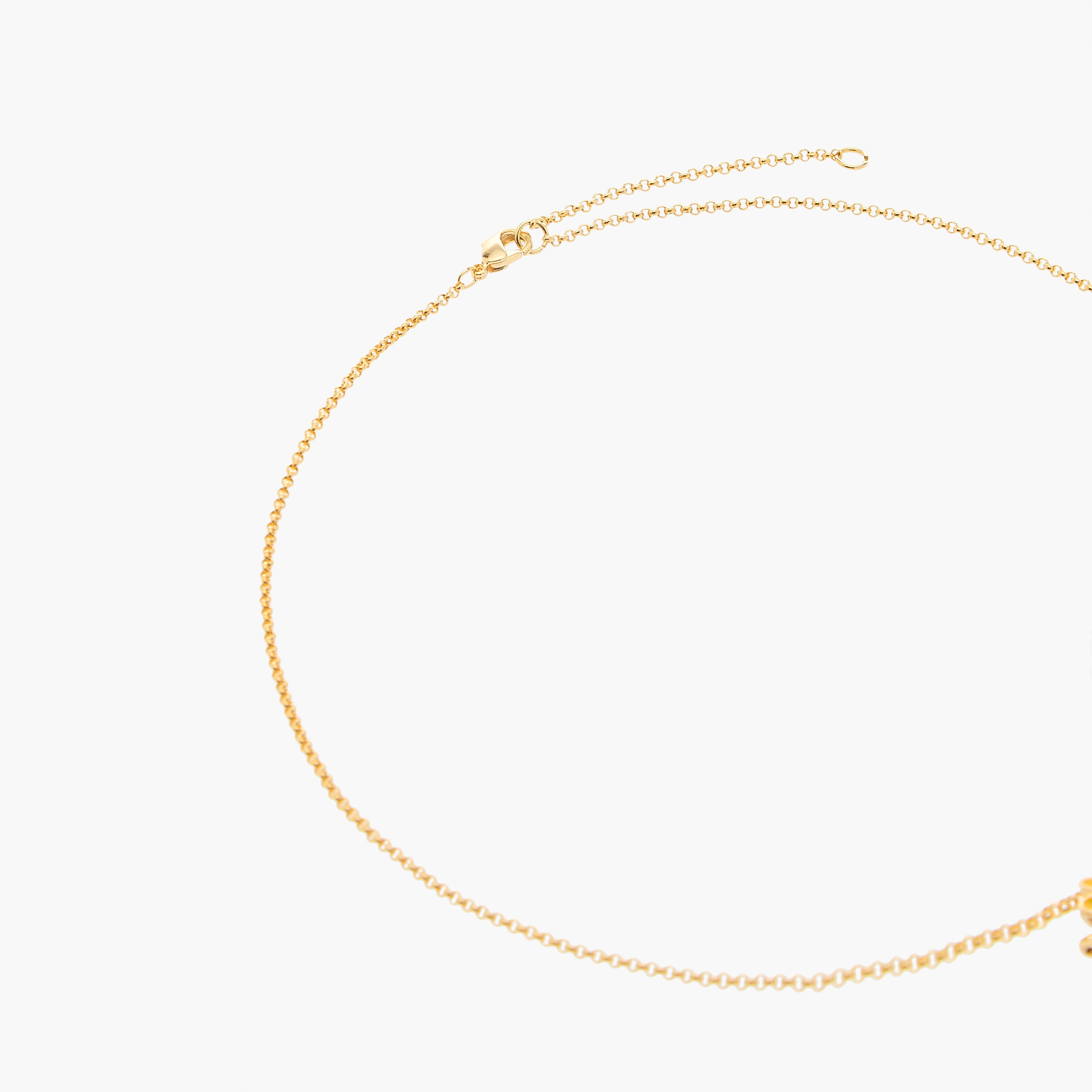 Charmz Floral Pendant Necklace with Lobster Clasp Closure-girls-accessories-jewellery-image-3
