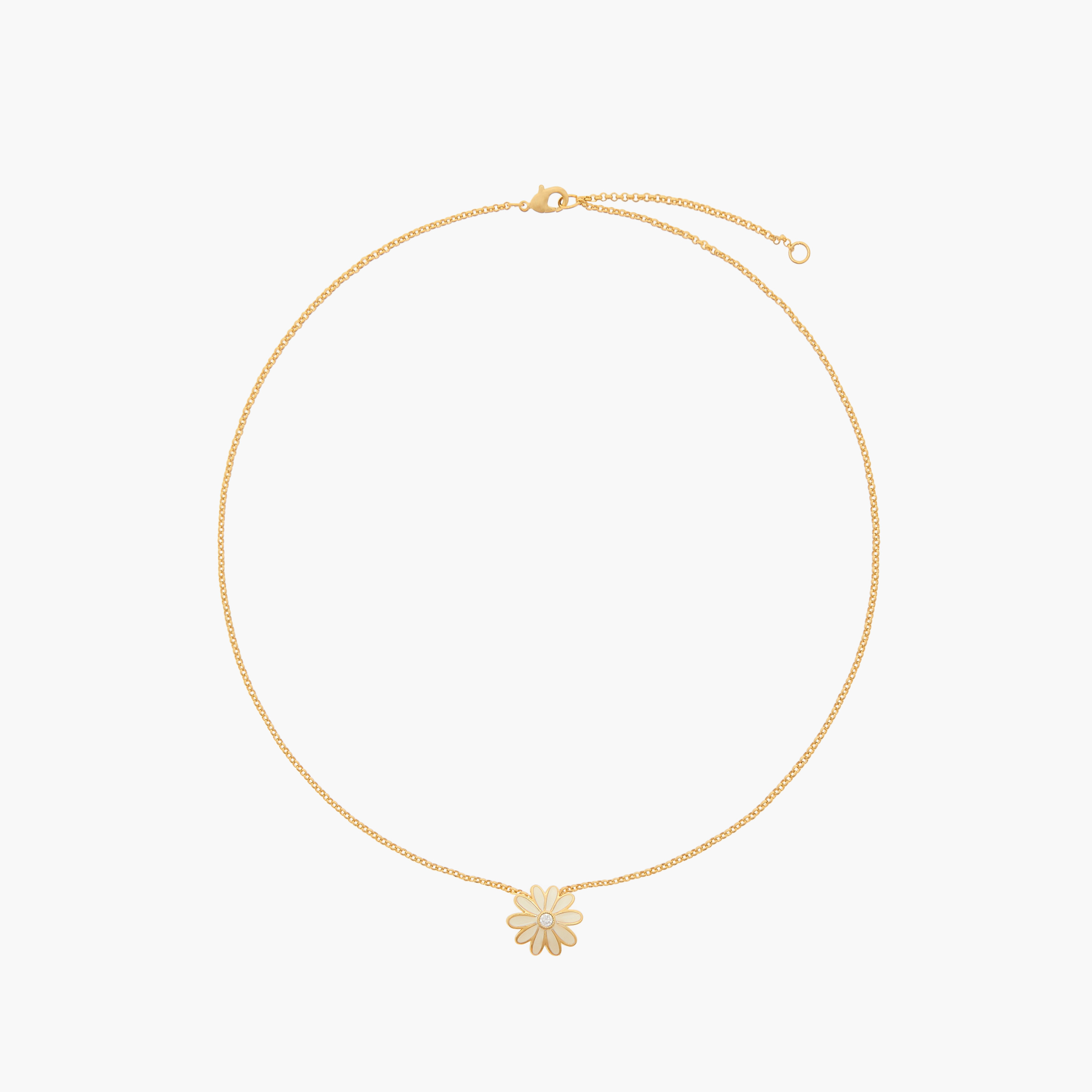 Charmz Floral Pendant Necklace with Lobster Clasp Closure-girls-accessories-jewellery-image-1