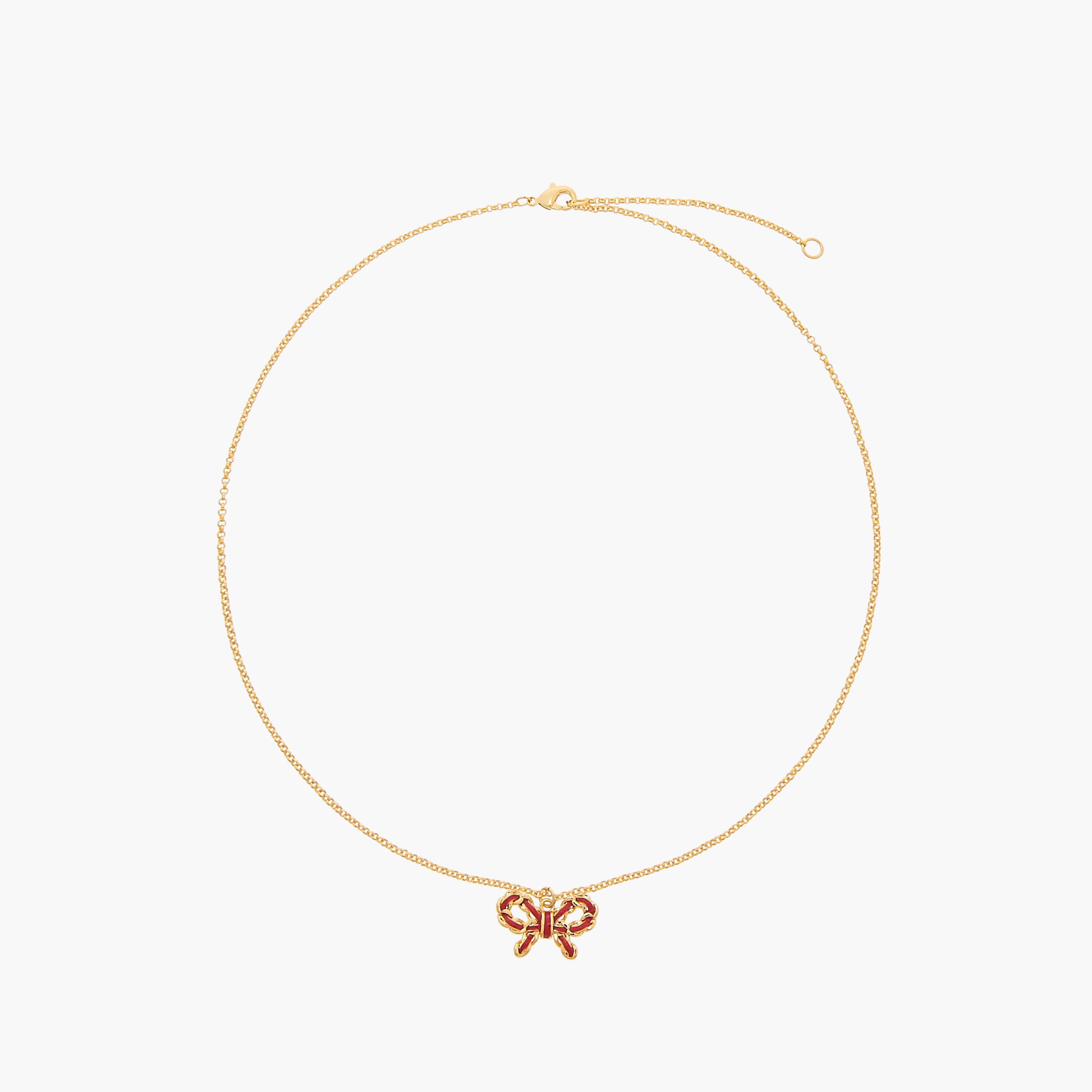 طقم حلق وعقد بدلاية فيونكة من تشارمز-girls-accessories-jewellery-image-2