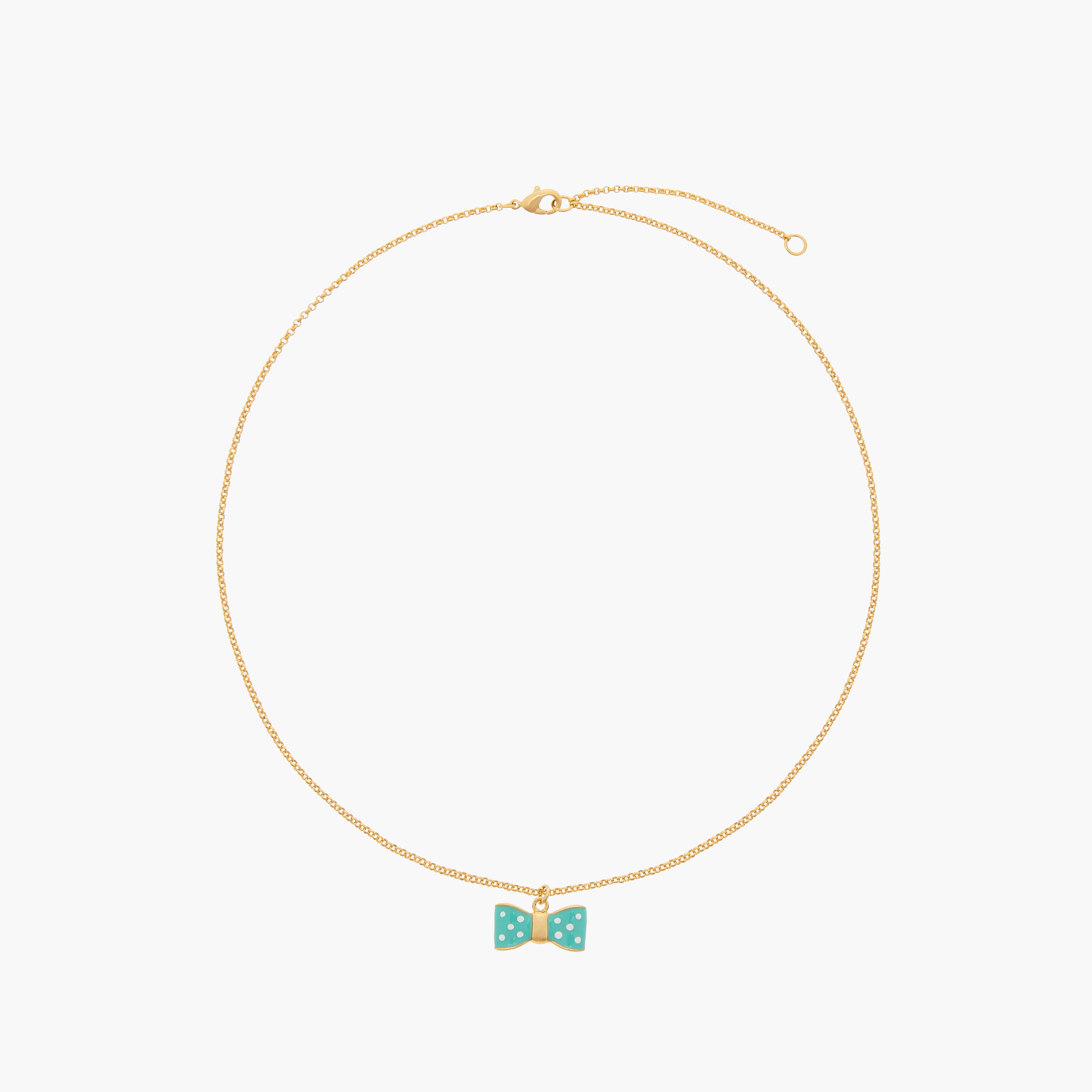 Charmz Bow Accent Necklace with Lobster Clasp Closure-girls-accessories-jewellery-image-1