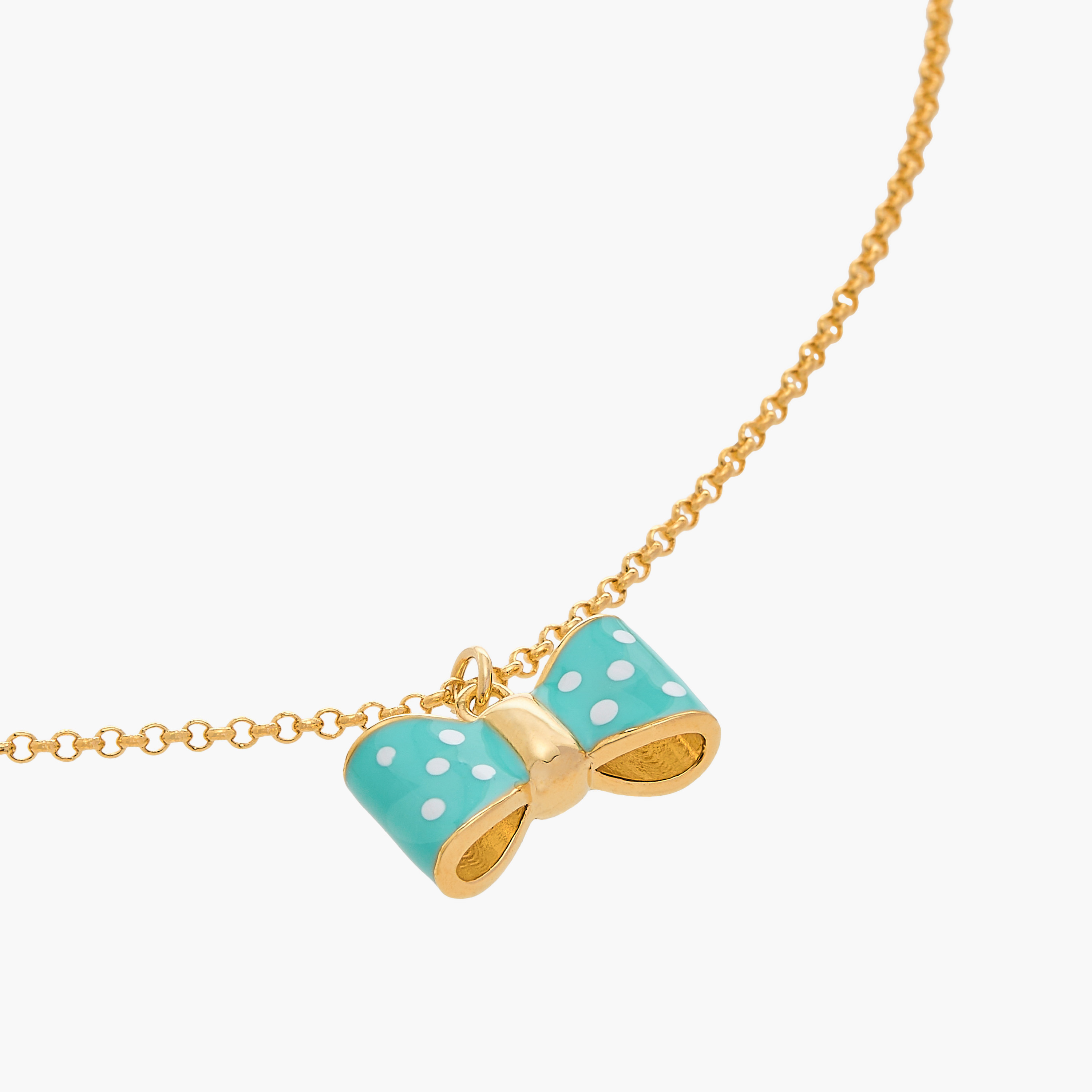 Charmz Bow Accent Necklace with Lobster Clasp Closure-girls-accessories-jewellery-image-4