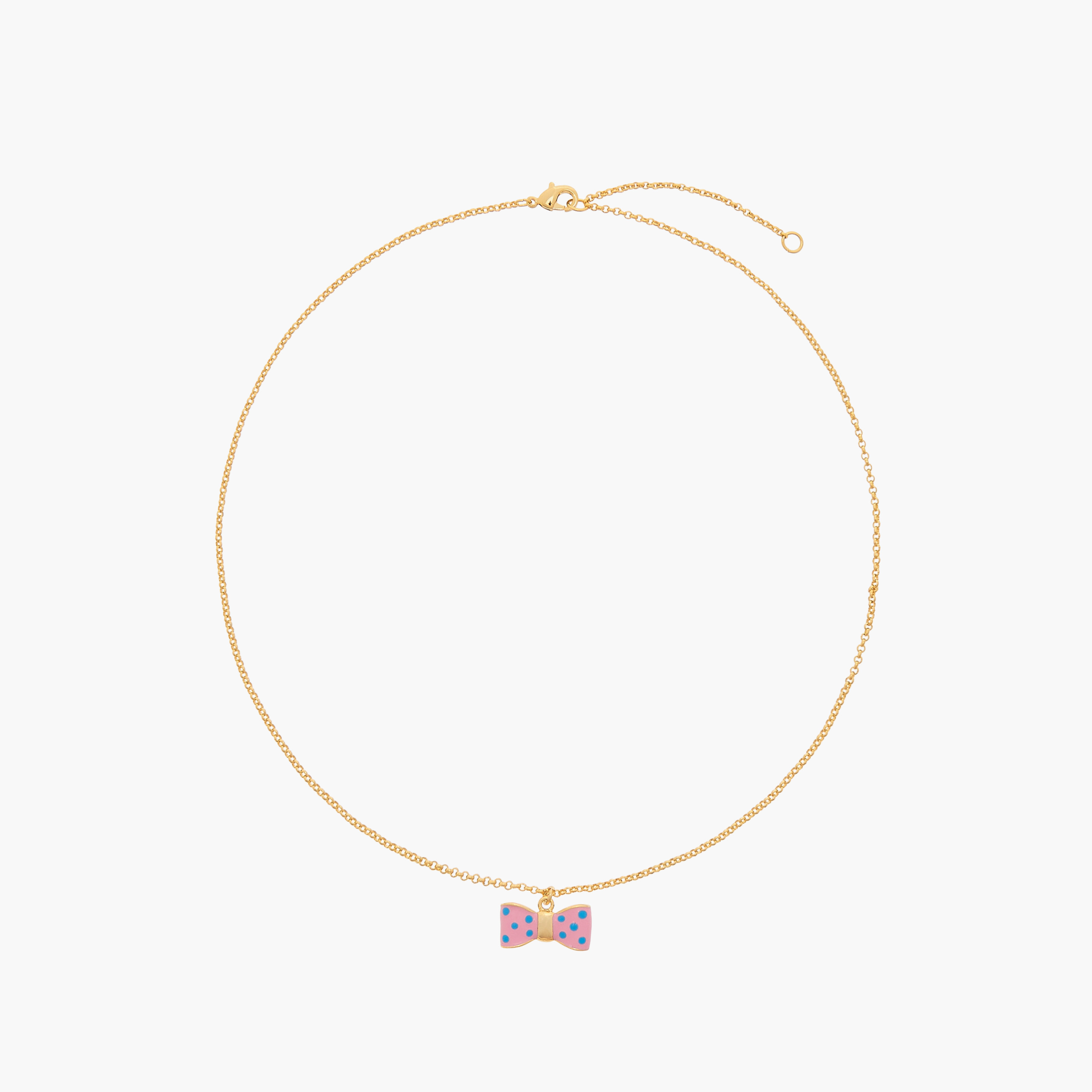 Charmz Bow Accent Necklace with Lobster Clasp Closure-girls-accessories-jewellery-image-1