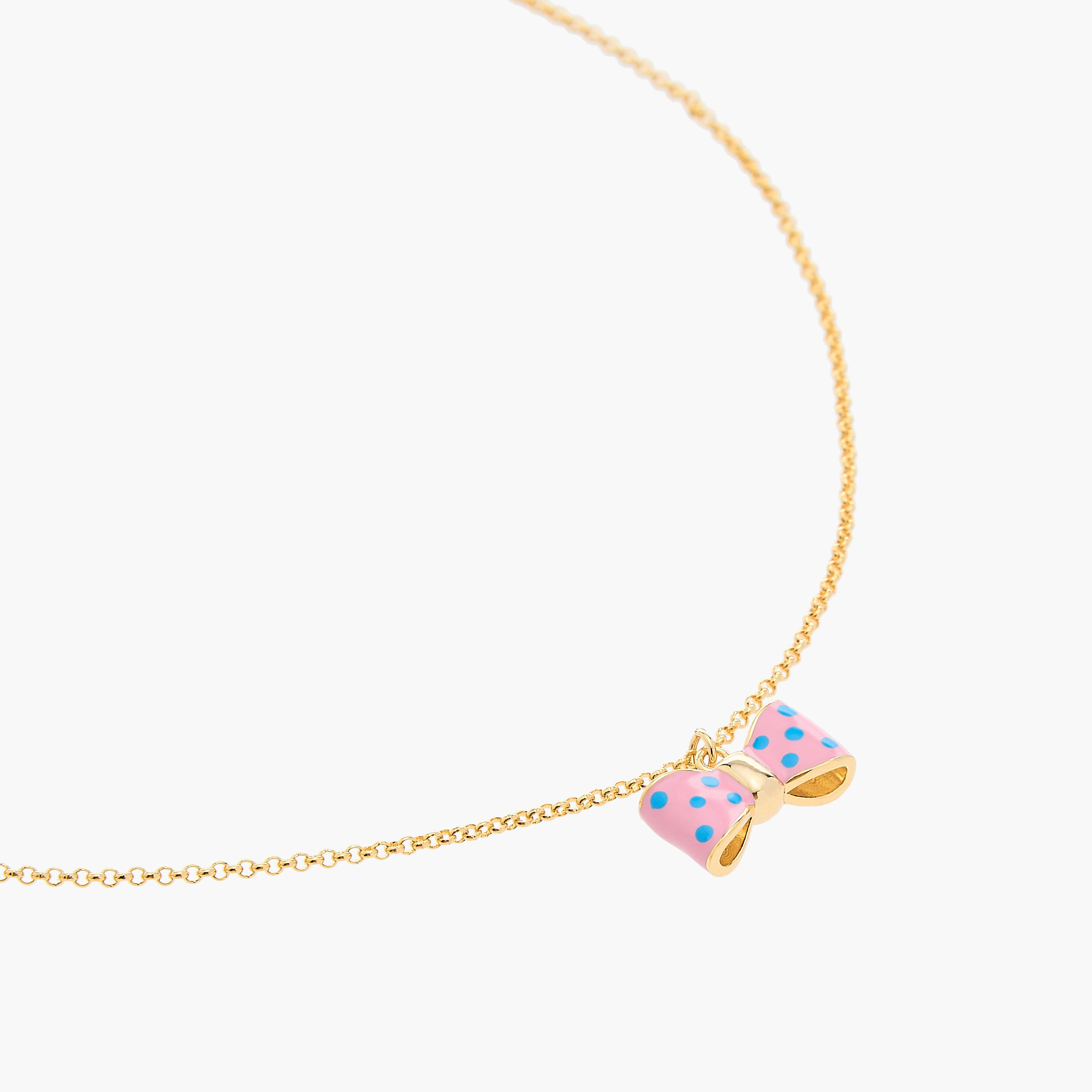 Charmz Bow Accent Necklace with Lobster Clasp Closure-girls-accessories-jewellery-image-2