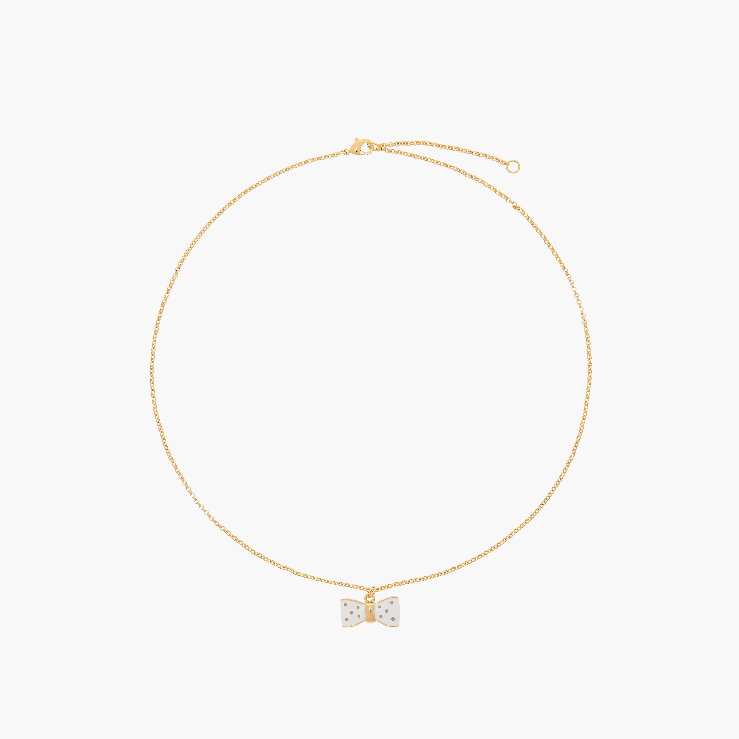 Charmz Bow Accent Necklace with Lobster Clasp Closure-girls-accessories-jewellery-image-1