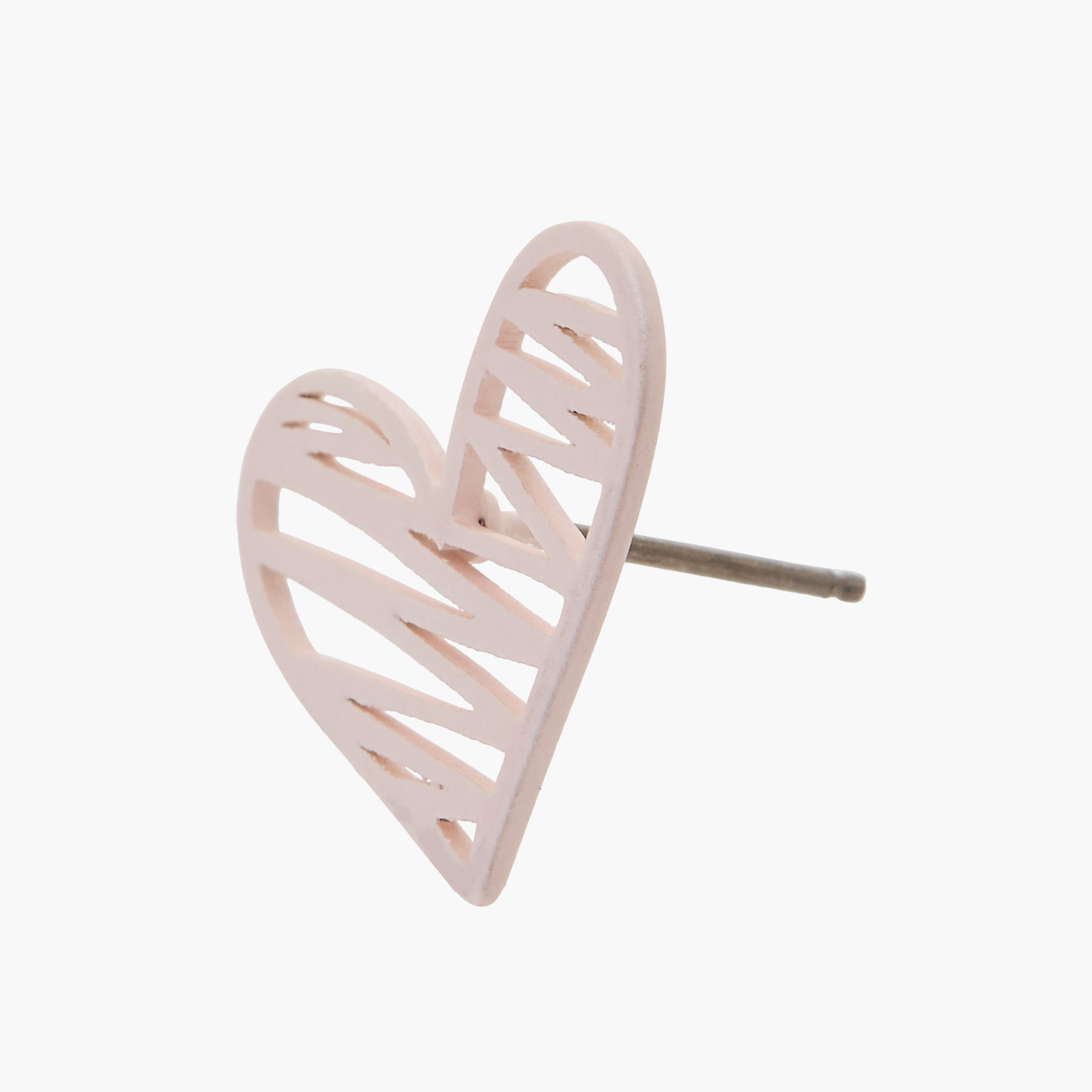 Charmz Heart Pattern Stud Earrings with Pushback Closure-girls-accessories-jewellery-image-3