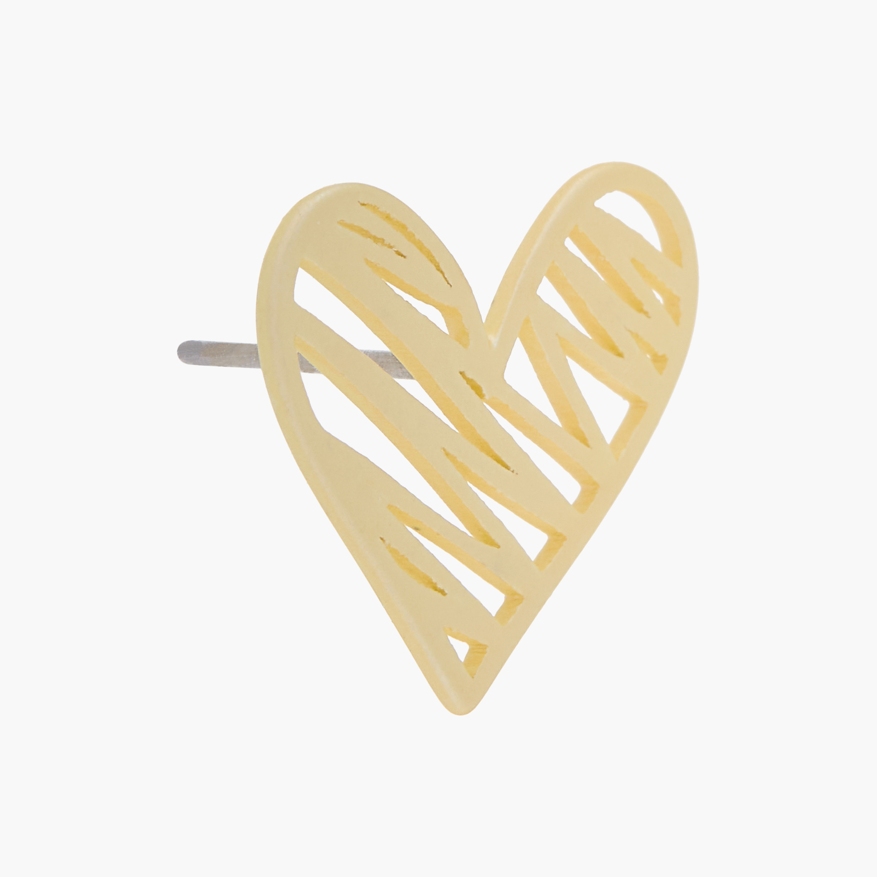 Charmz Heart Pattern Stud Earrings with Pushback Closure-girls-accessories-jewellery-image-2