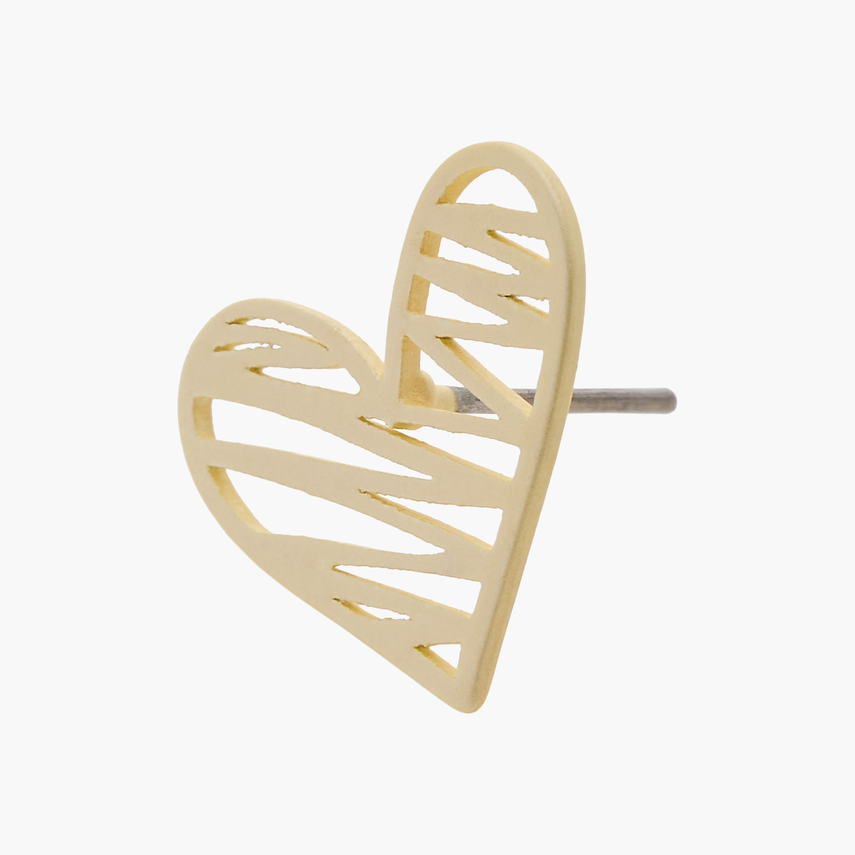 Charmz Heart Pattern Stud Earrings with Pushback Closure-girls-accessories-jewellery-image-3