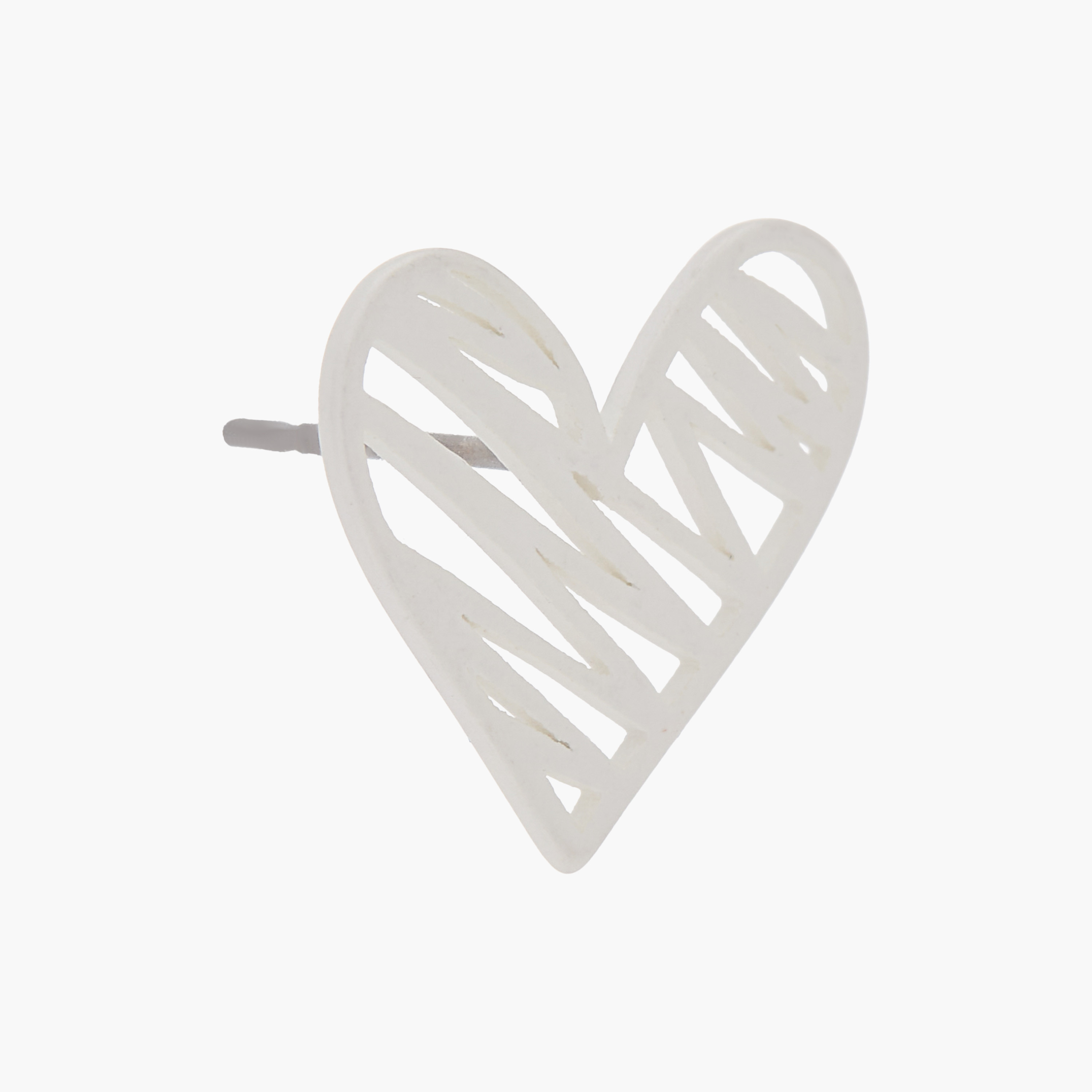 Charmz Heart Pattern Stud Earrings with Pushback Closure-girls-accessories-jewellery-image-2