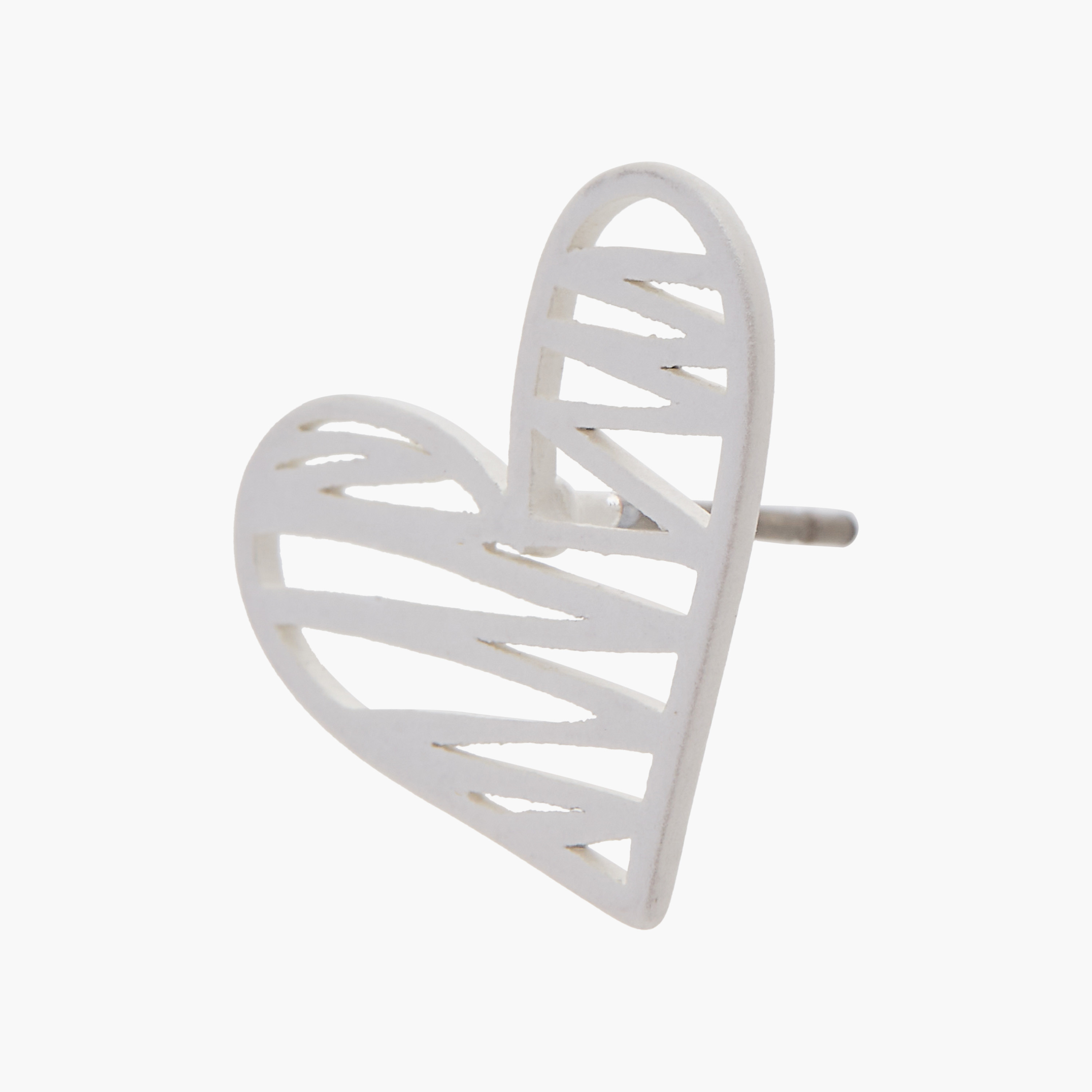 Charmz Heart Pattern Stud Earrings with Pushback Closure-girls-accessories-jewellery-image-3