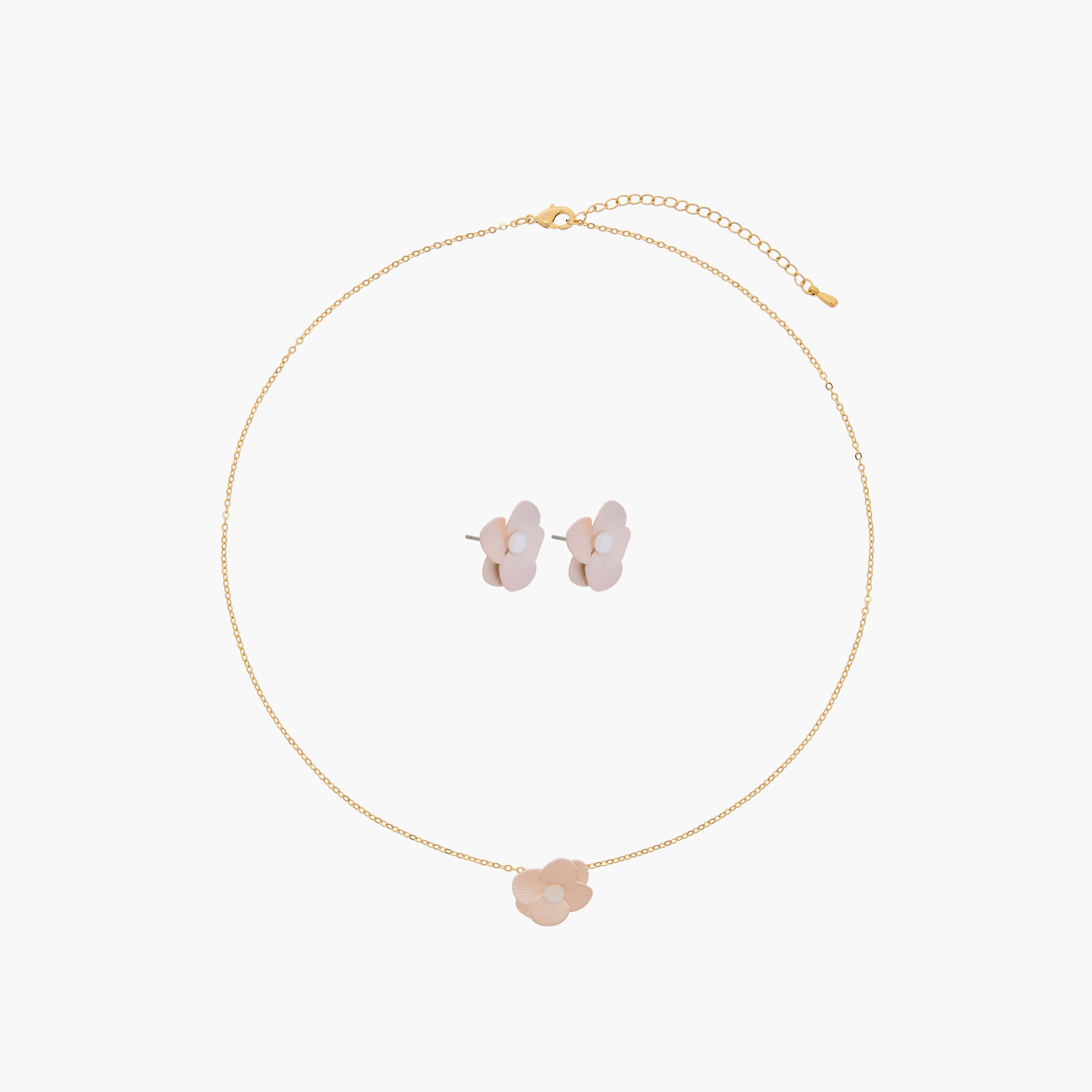 طقم حلق وعقد بدلاية زهرية من تشارمز-girls-accessories-jewellery-image-1