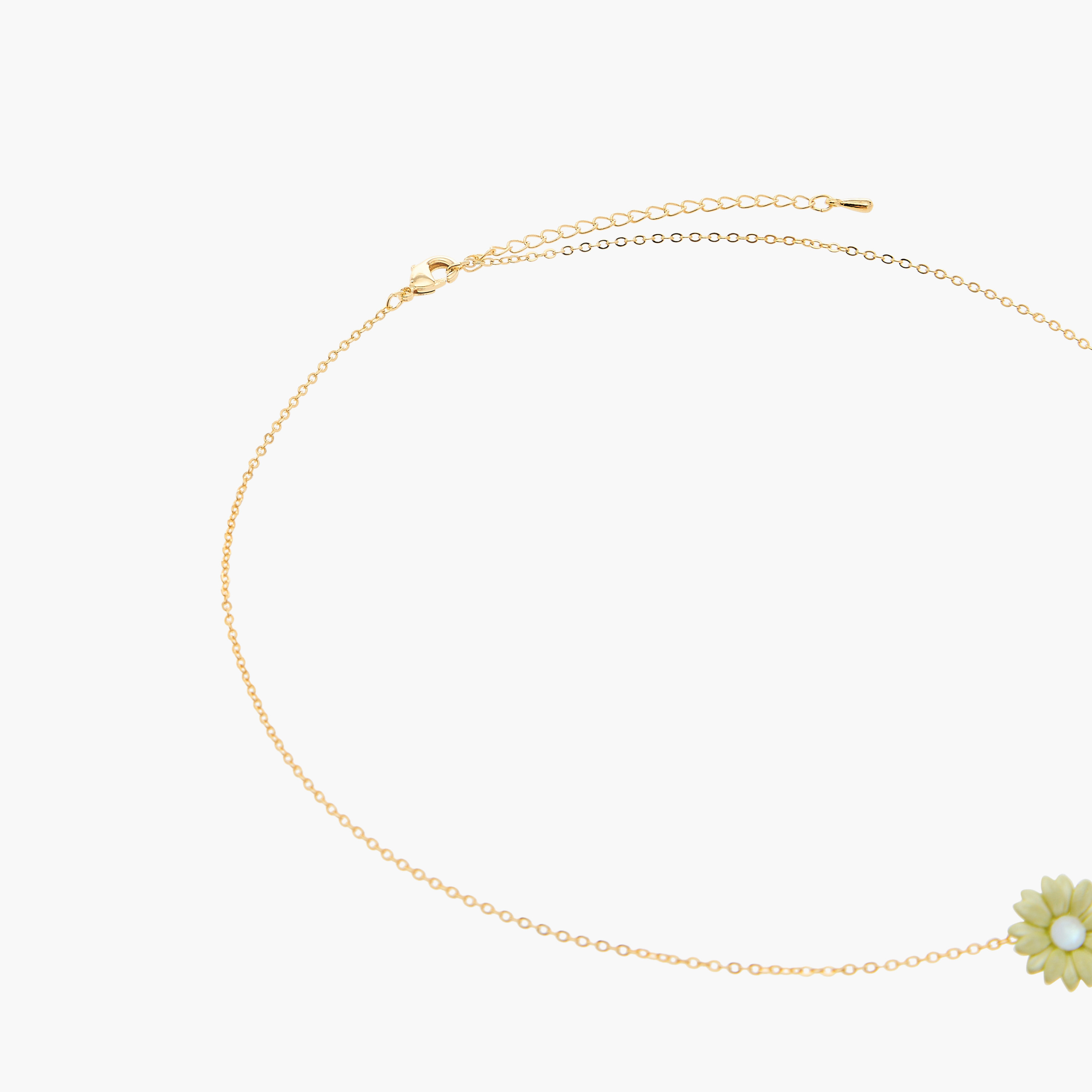 Charmz Flower Pendant Necklace with Lobster Clasp Closure-girls-accessories-jewellery-image-3
