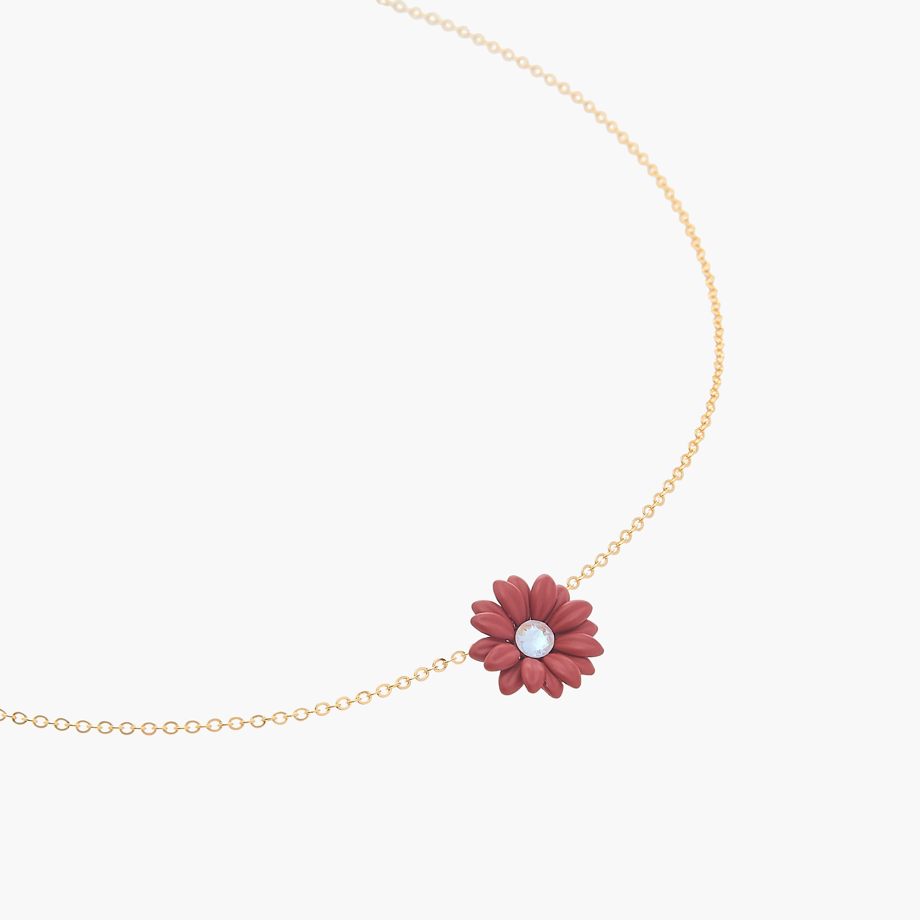 Charmz Flower Pendant Necklace with Lobster Clasp Closure-girls-accessories-jewellery-image-2