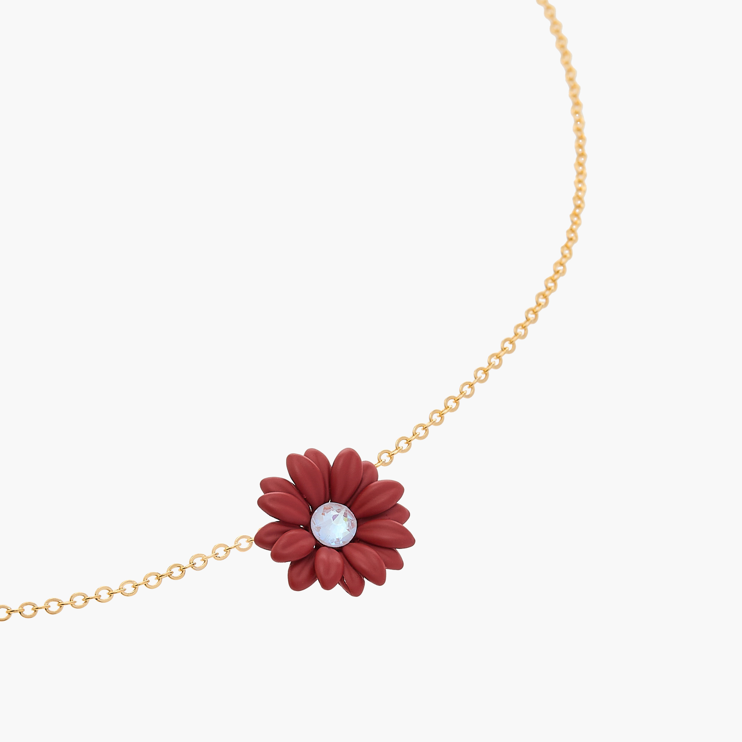 Charmz Flower Pendant Necklace with Lobster Clasp Closure-girls-accessories-jewellery-image-4