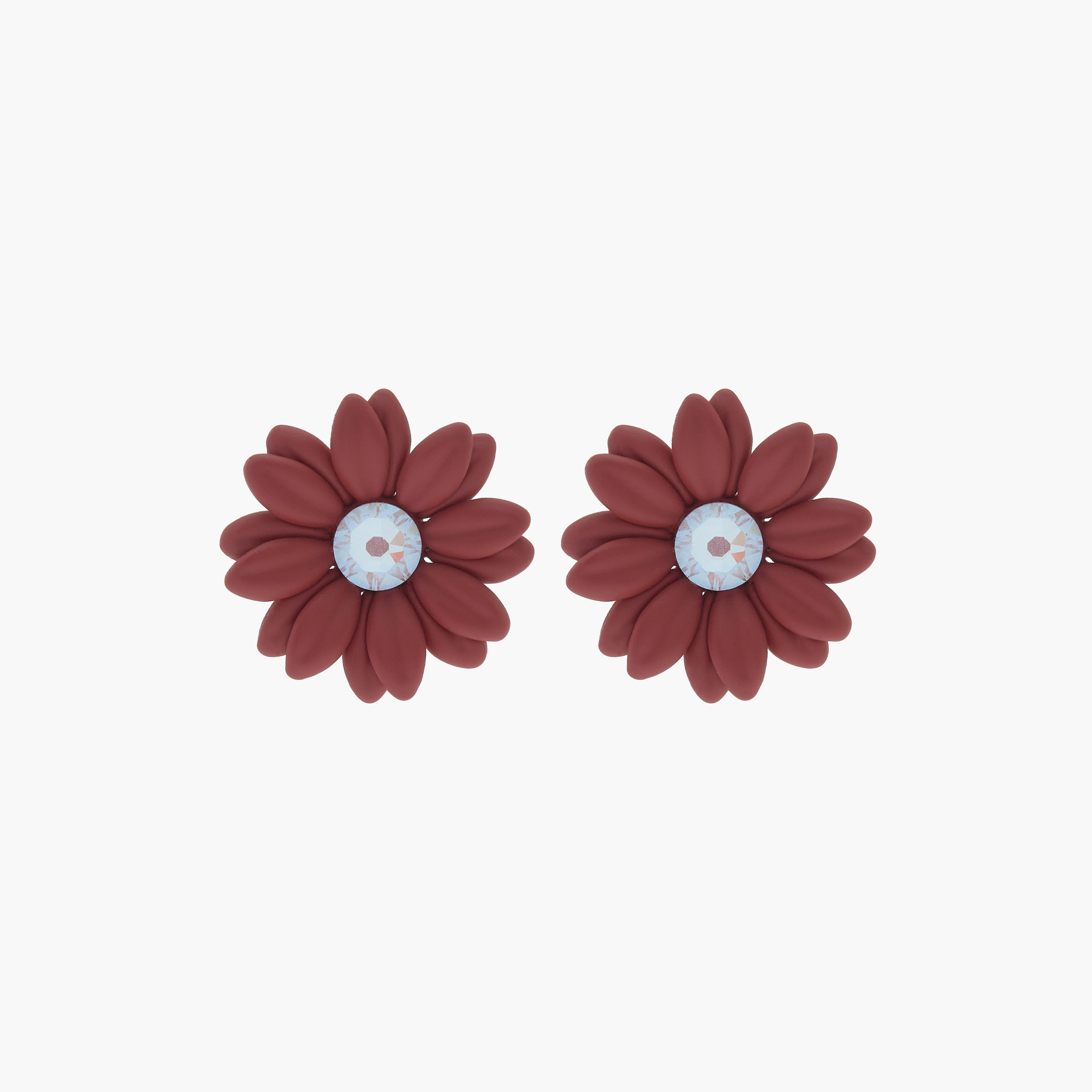 Charmz Flower Applique Earrings with Pushback Closure-girls-accessories-jewellery-image-1