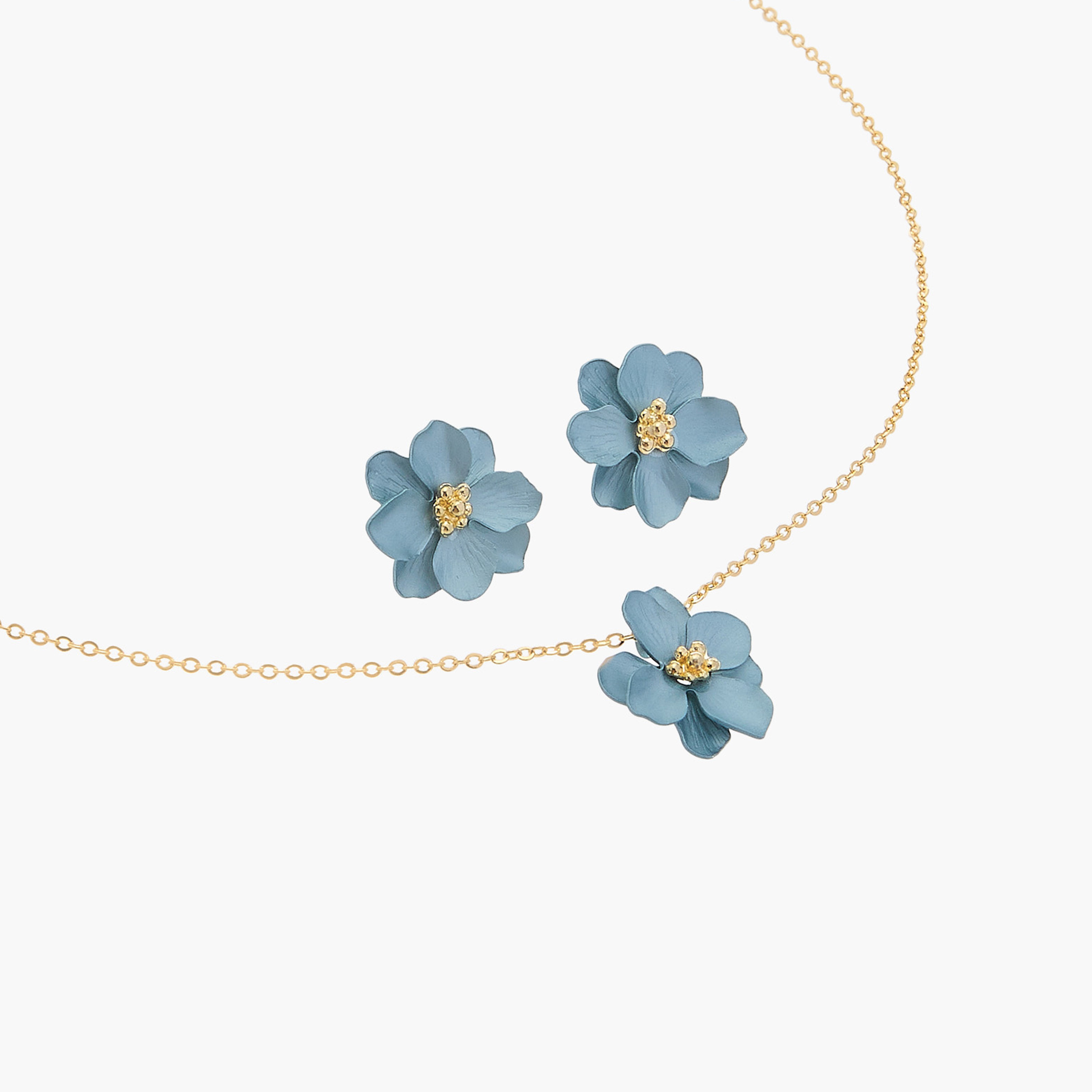 Charmz Flower Pendant Necklace and Earrings Set-girls-accessories-jewellery-image-3