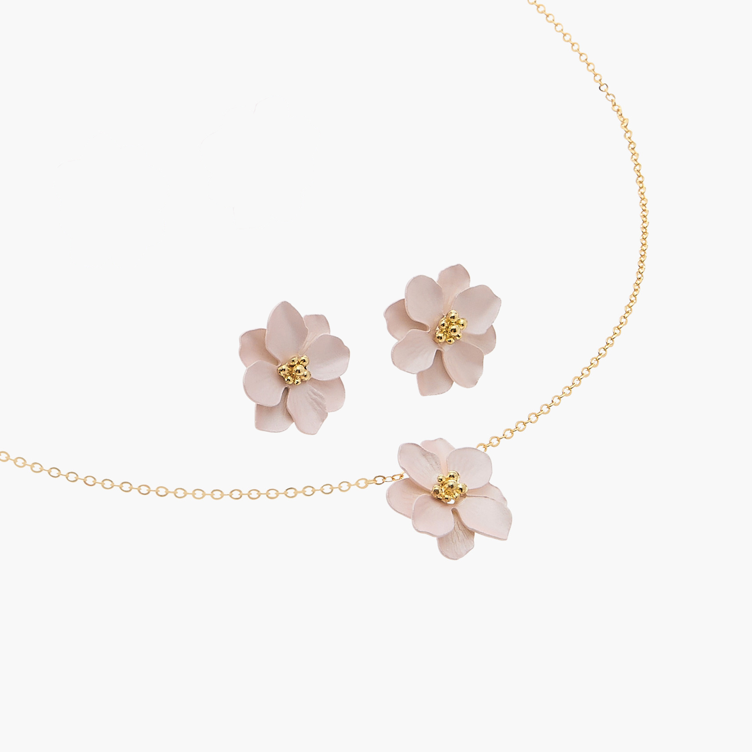 Charmz Flower Pendant Necklace and Earrings Set-girls-accessories-jewellery-image-3