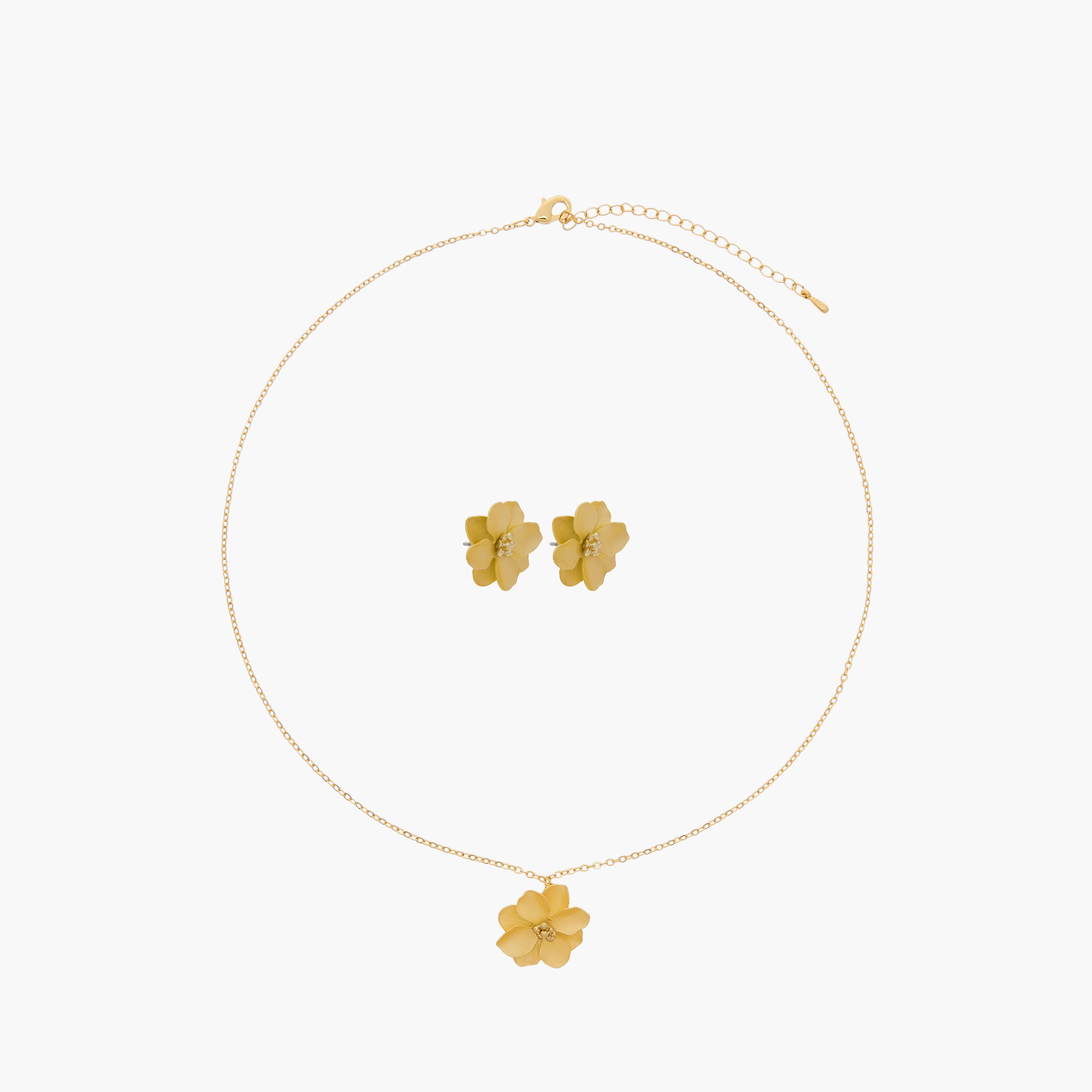 طقم حلق وعقد بدلاية زهرية من تشارمز-girls-accessories-jewellery-image-1