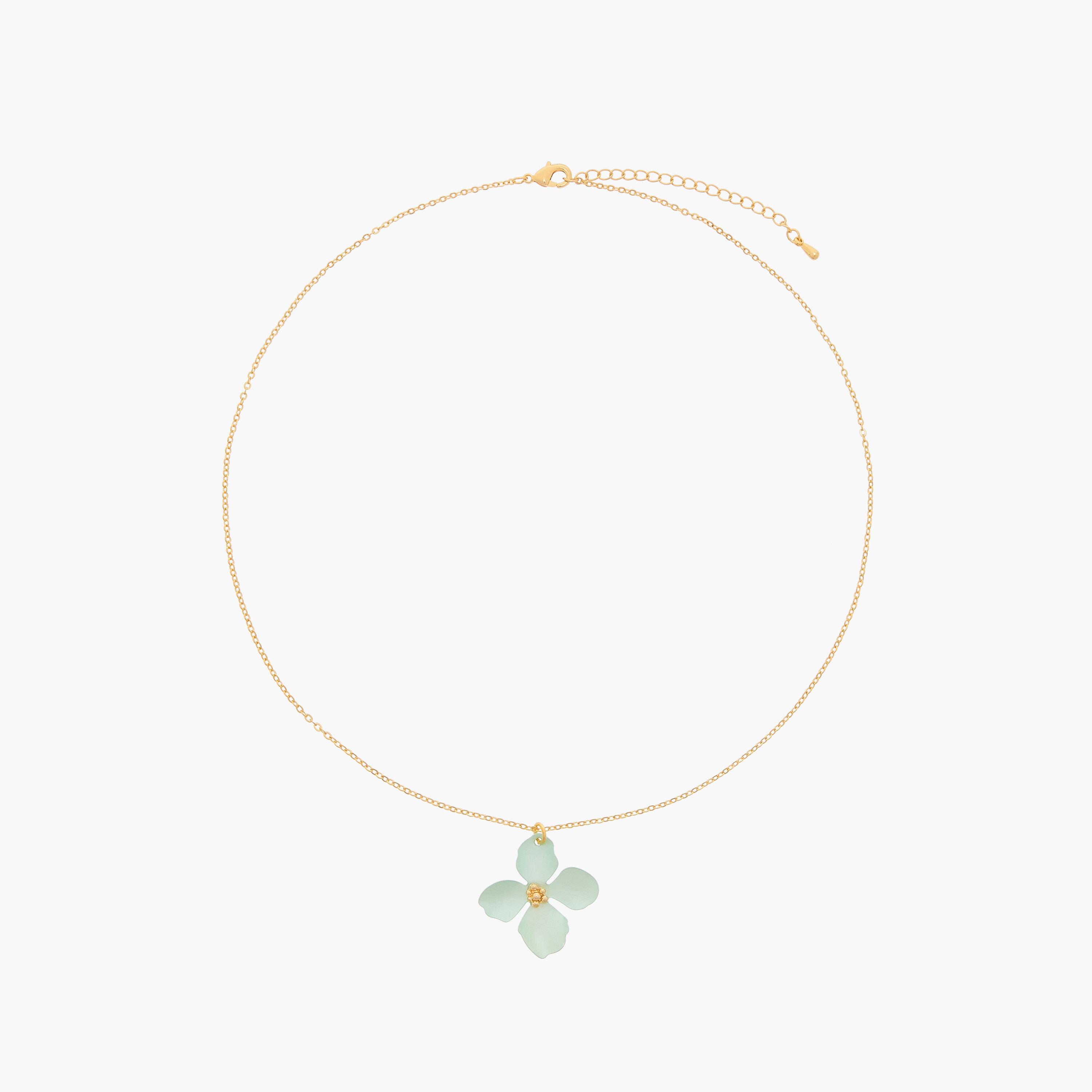 Charmz Floral Pendant Chain Necklace with Lobster Clasp Closure-girls-accessories-jewellery-image-1