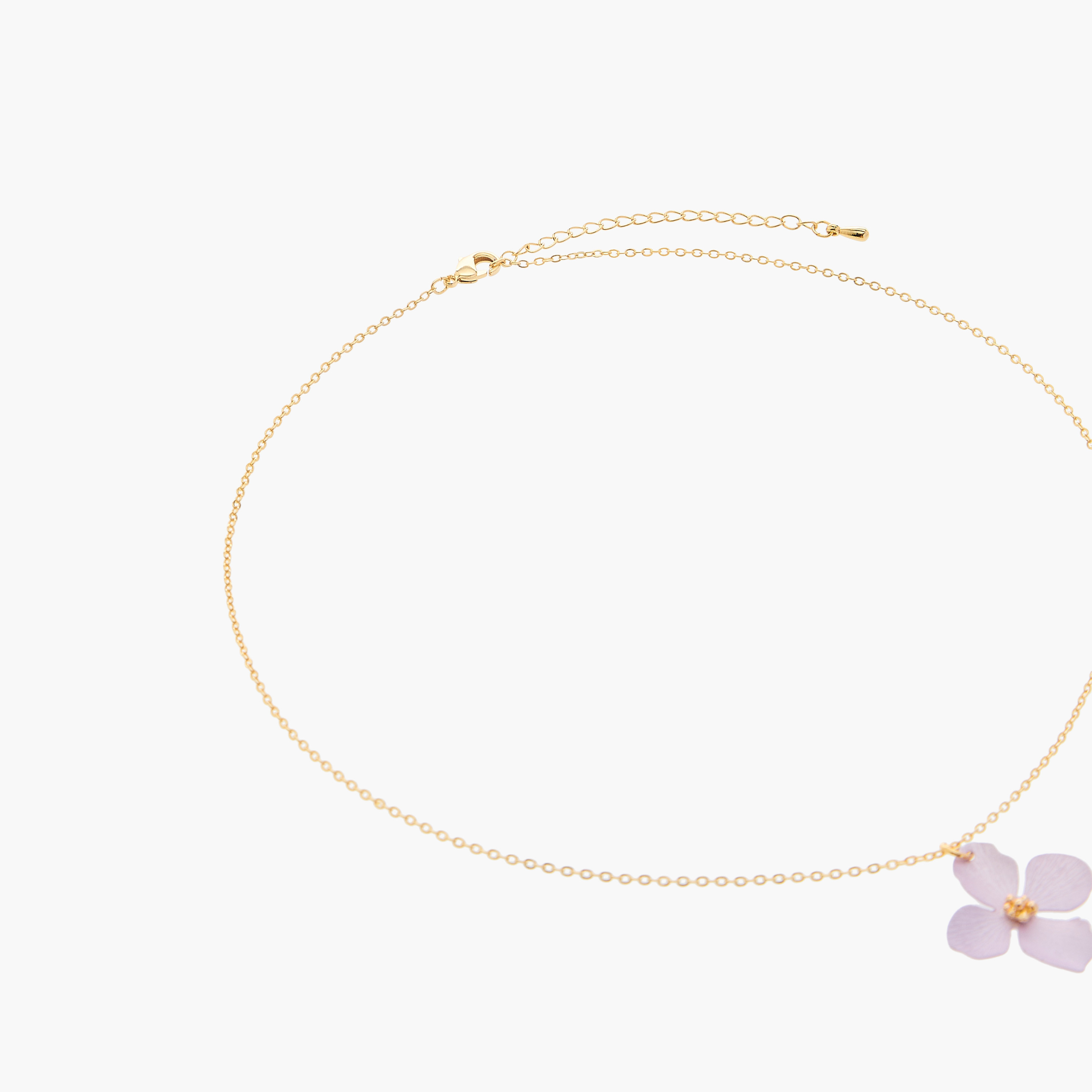 Charmz Floral Pendant Chain Necklace with Lobster Clasp Closure-girls-accessories-jewellery-image-3