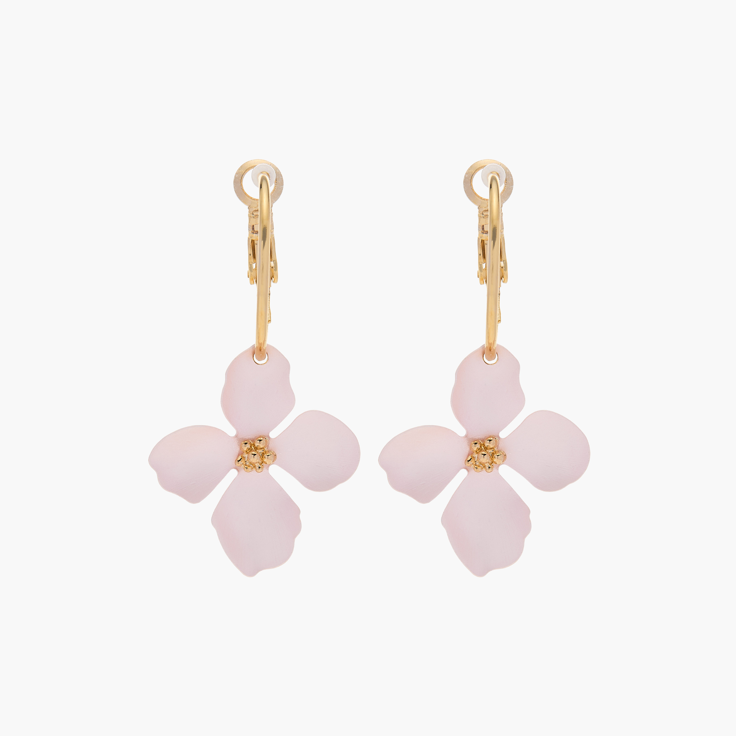 Charmz Floral Accent Hoop Earrings-girls-accessories-jewellery-image-1