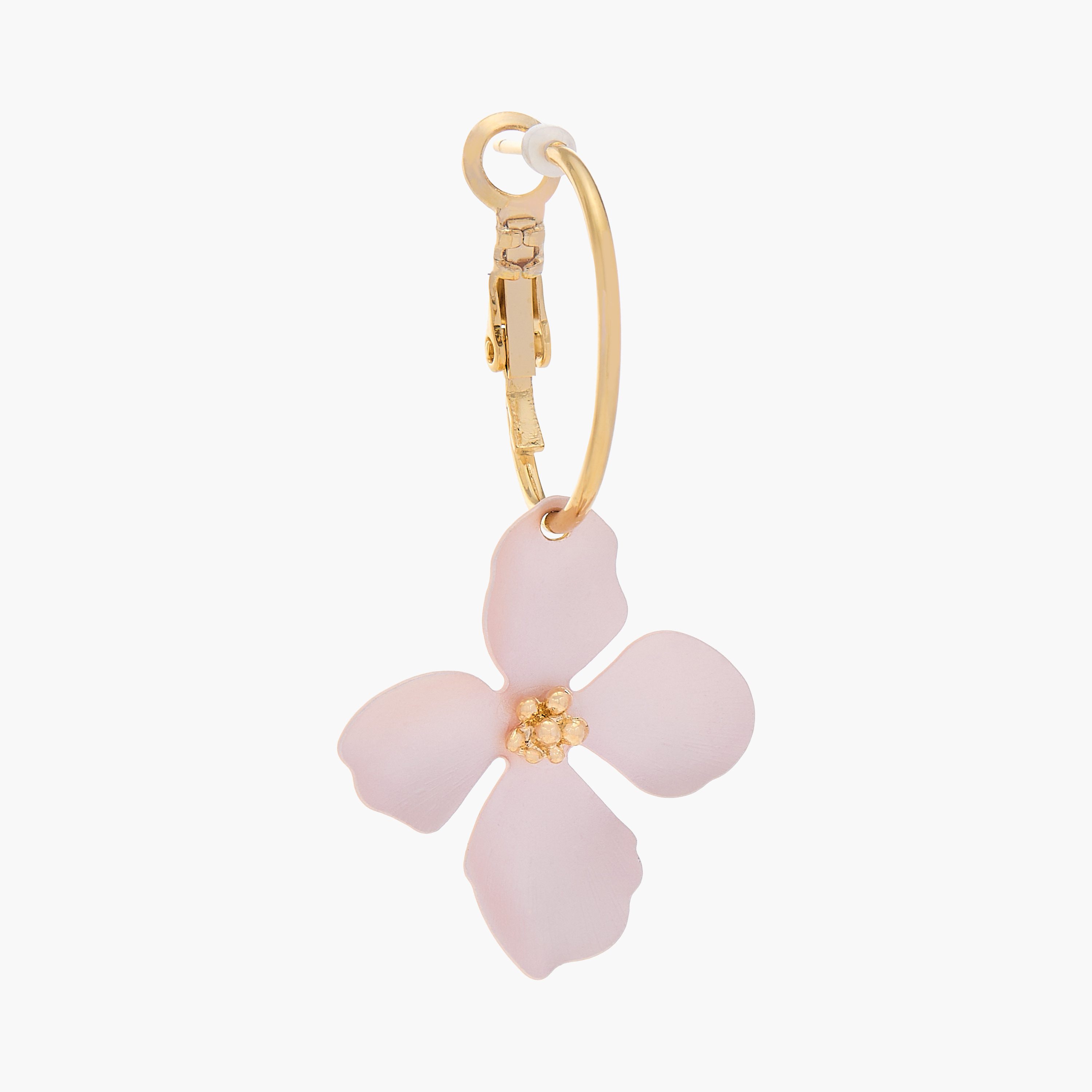 Charmz Floral Accent Hoop Earrings-girls-accessories-jewellery-image-2