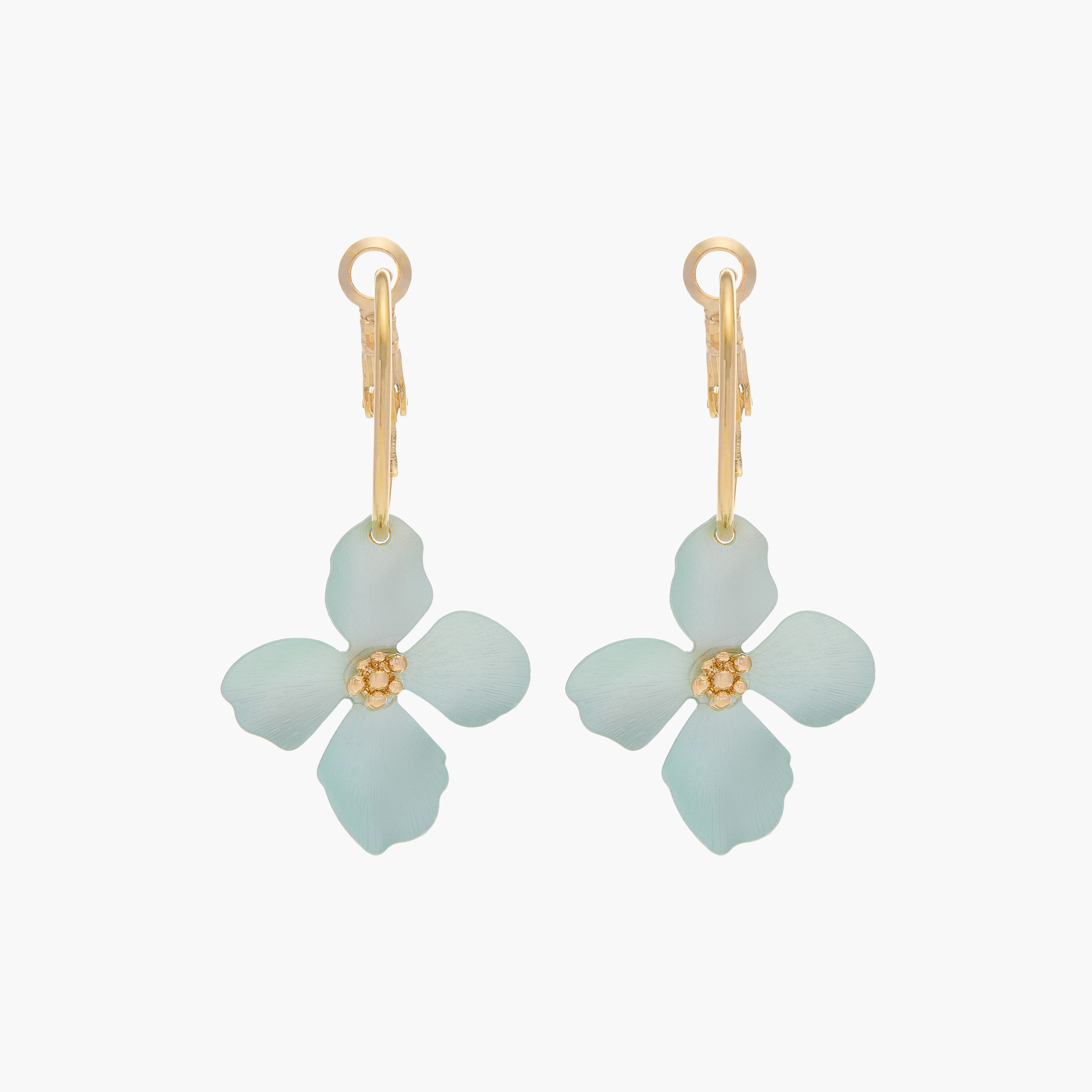 Charmz Floral Accent Hoop Earrings-girls-accessories-jewellery-image-1
