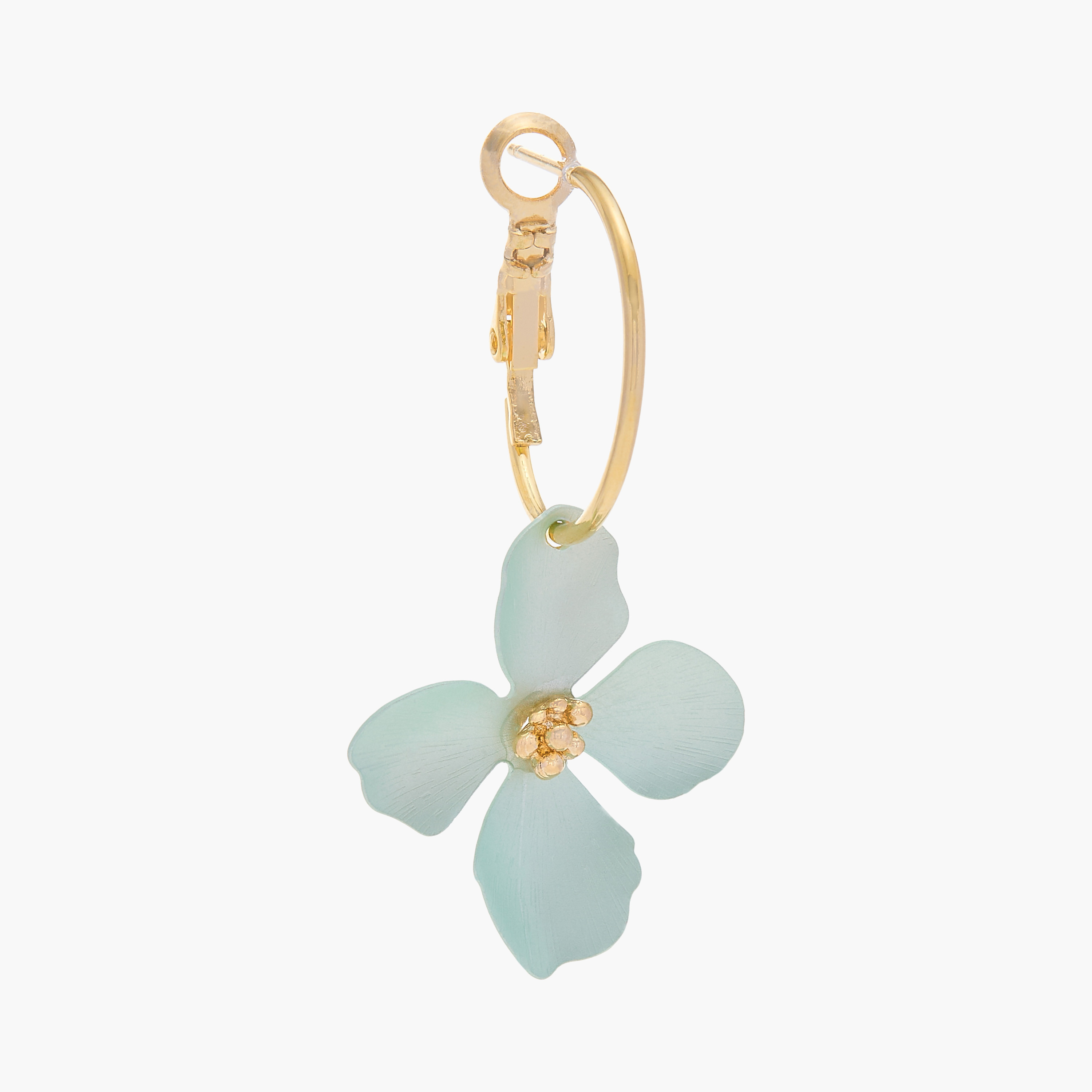 Charmz Floral Accent Hoop Earrings-girls-accessories-jewellery-image-2