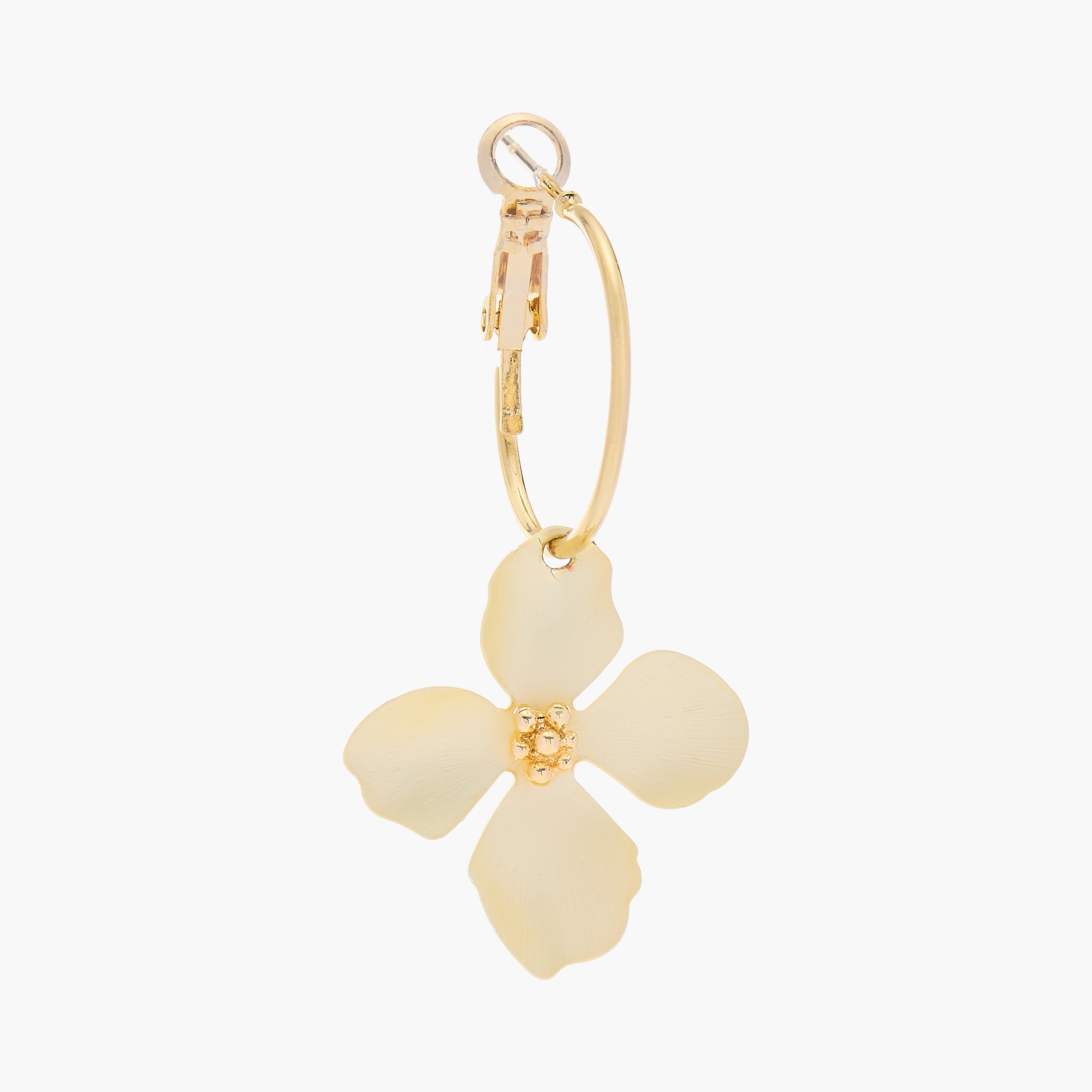 Charmz Floral Accent Hoop Earrings-girls-accessories-jewellery-image-2