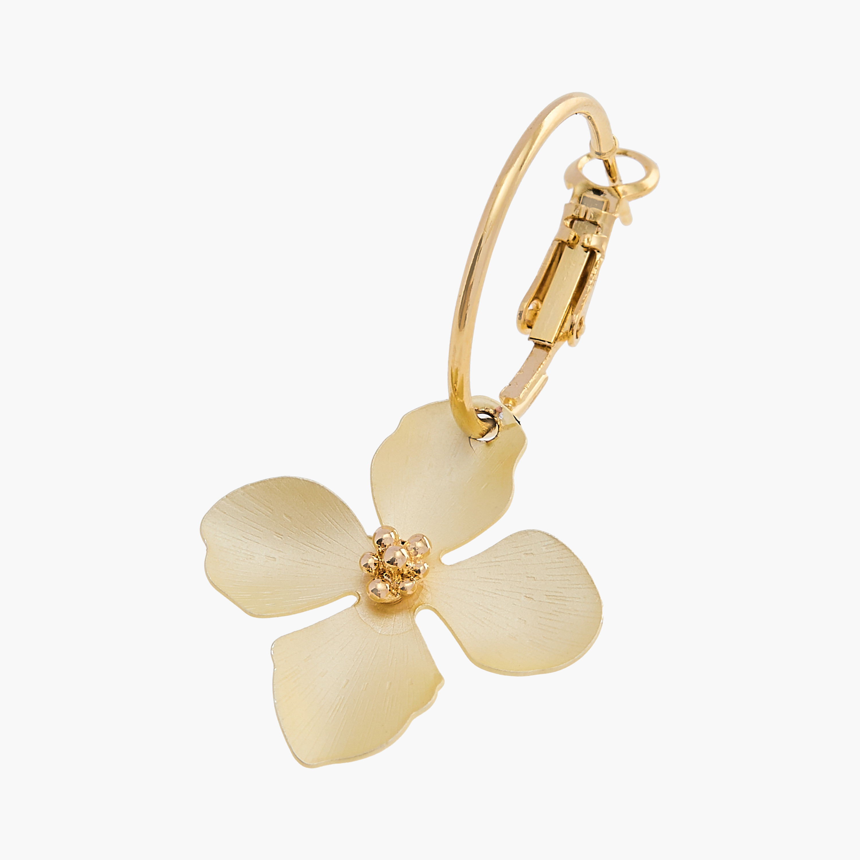Charmz Floral Accent Hoop Earrings-girls-accessories-jewellery-image-3