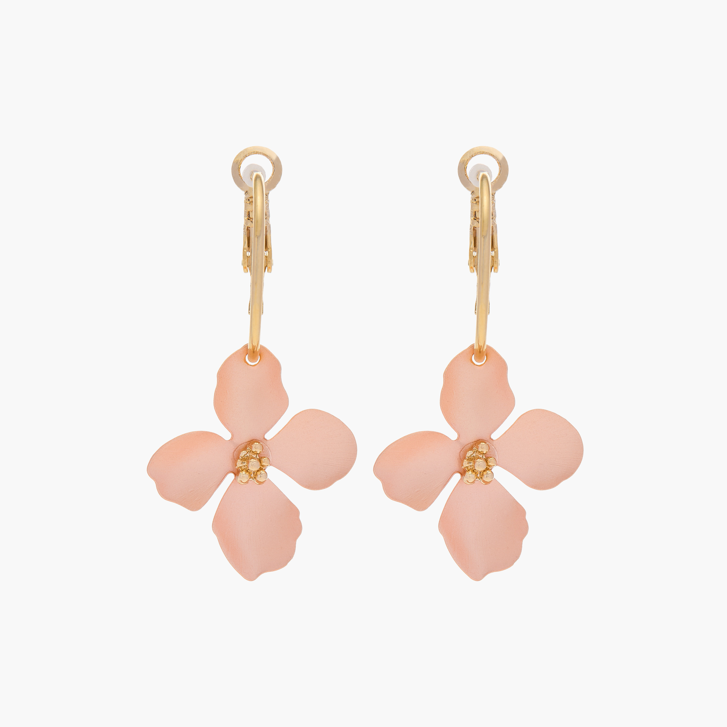 Charmz Floral Accent Hoop Earrings-girls-accessories-jewellery-image-1