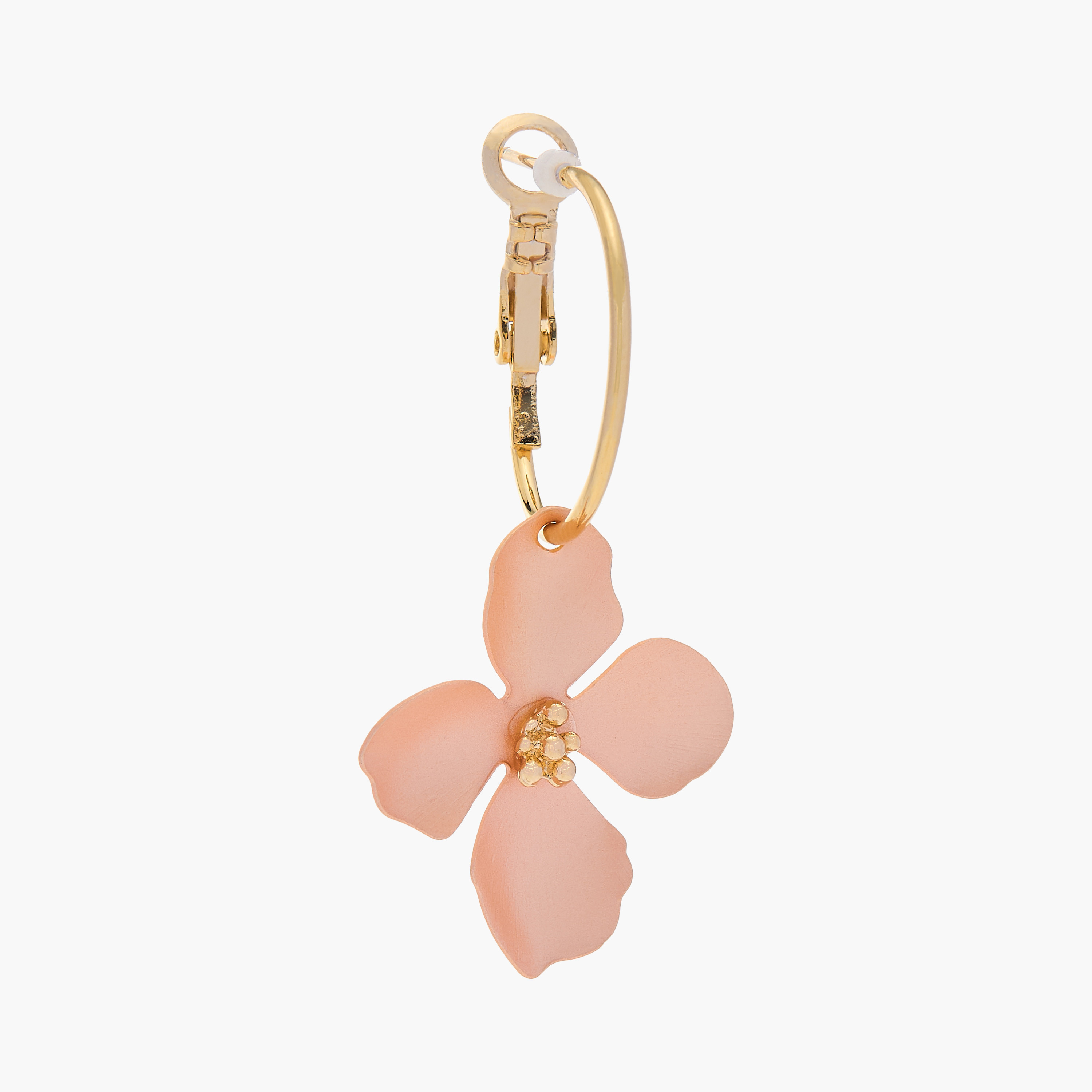 Charmz Floral Accent Hoop Earrings-girls-accessories-jewellery-image-2
