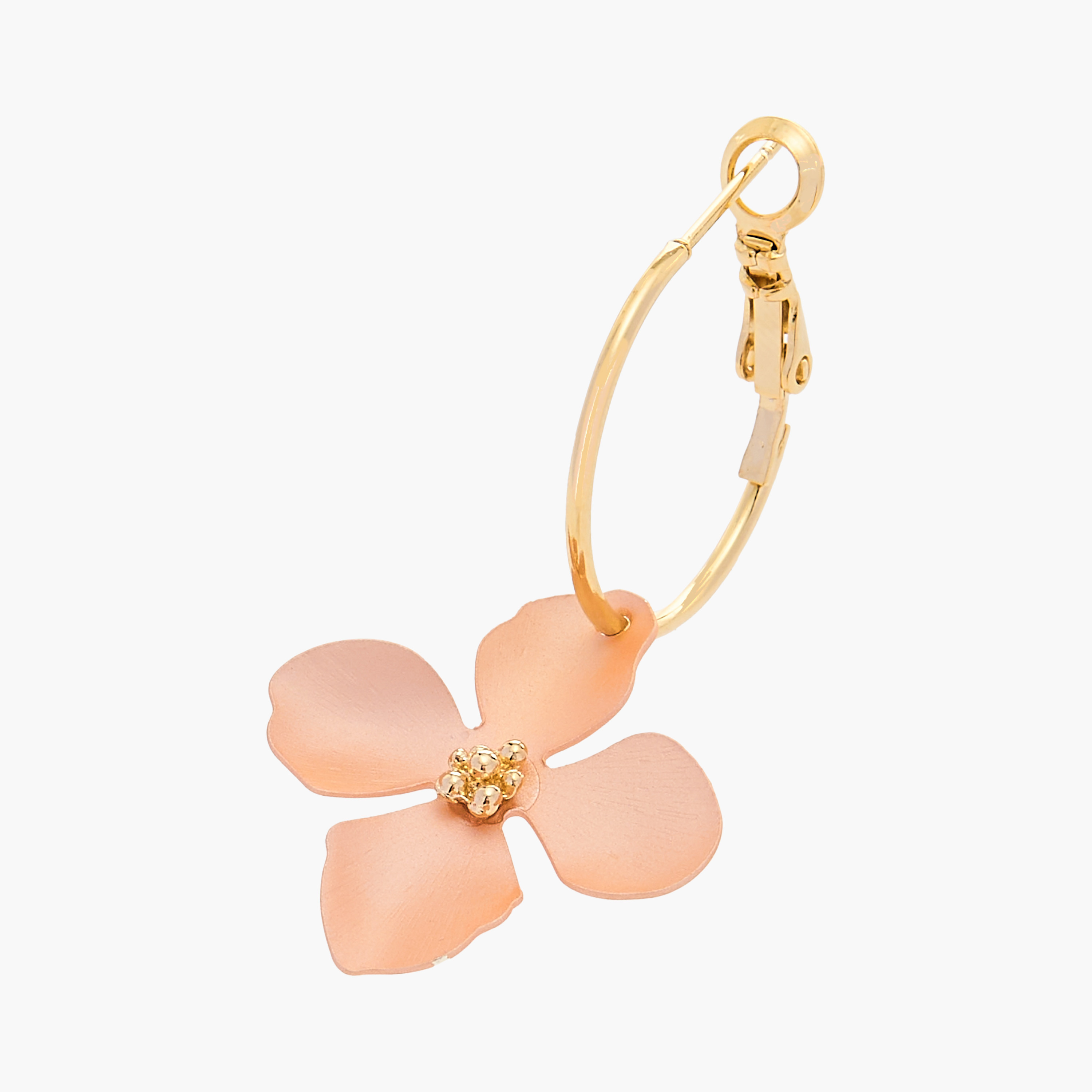 Charmz Floral Accent Hoop Earrings-girls-accessories-jewellery-image-4
