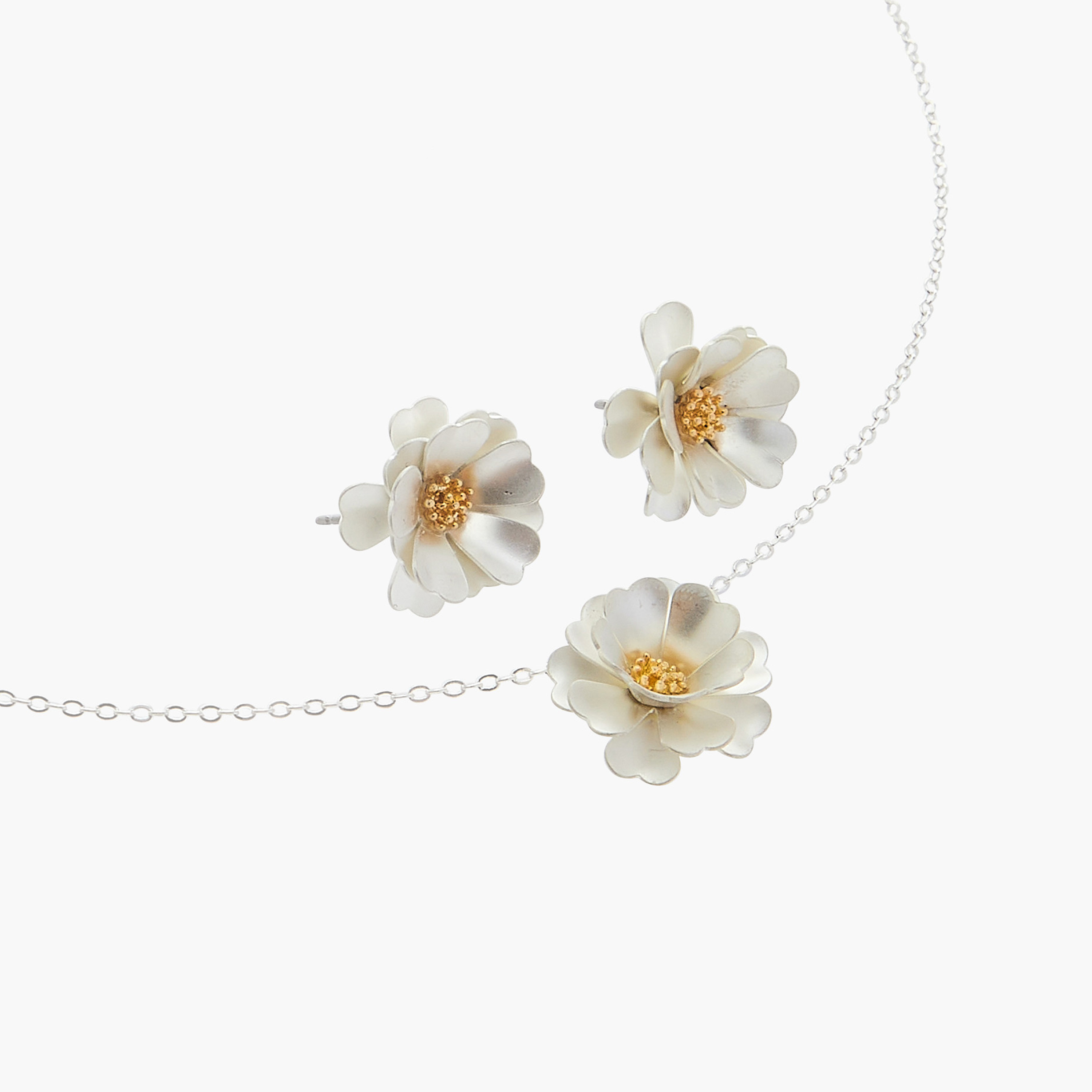 Charmz Flower Pendant Necklace and Earrings Set-girls-accessories-jewellery-image-3