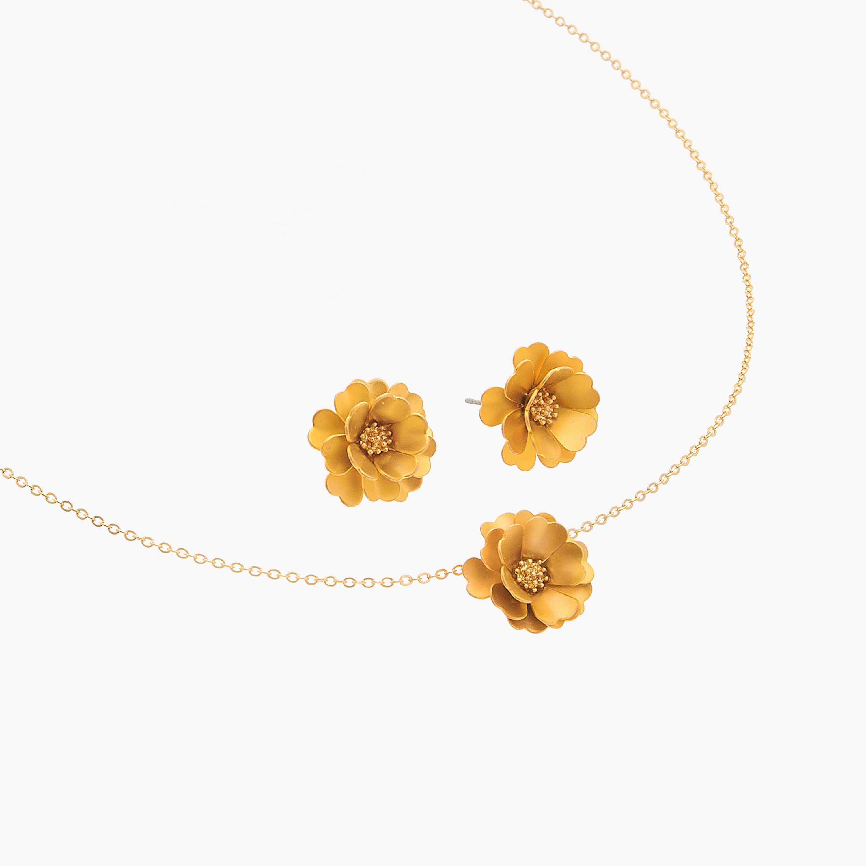 Charmz Flower Pendant Necklace and Earrings Set-girls-accessories-jewellery-image-3